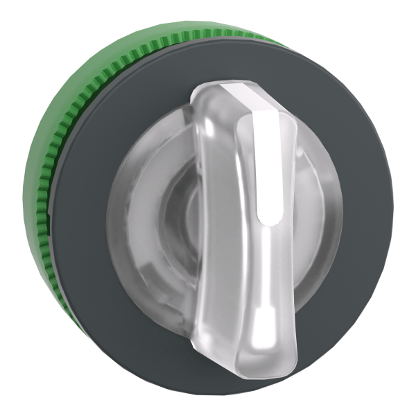 ZB5FK1313 — ZB5FK1313 - Head for illuminated selector switch, Harmony XB5, flush mounted white 3 pos stay put Schneider Electric