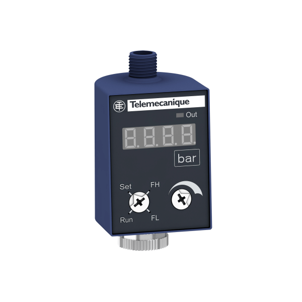 ZMLPA1P2SW — ZMLPA1P2SW - Electronic pressure sensors, Pressure sensors XM, Display & switch ZMLP, 24 VDC, 4...20 mA, PNP, window, M12 Telemecanique Sensors