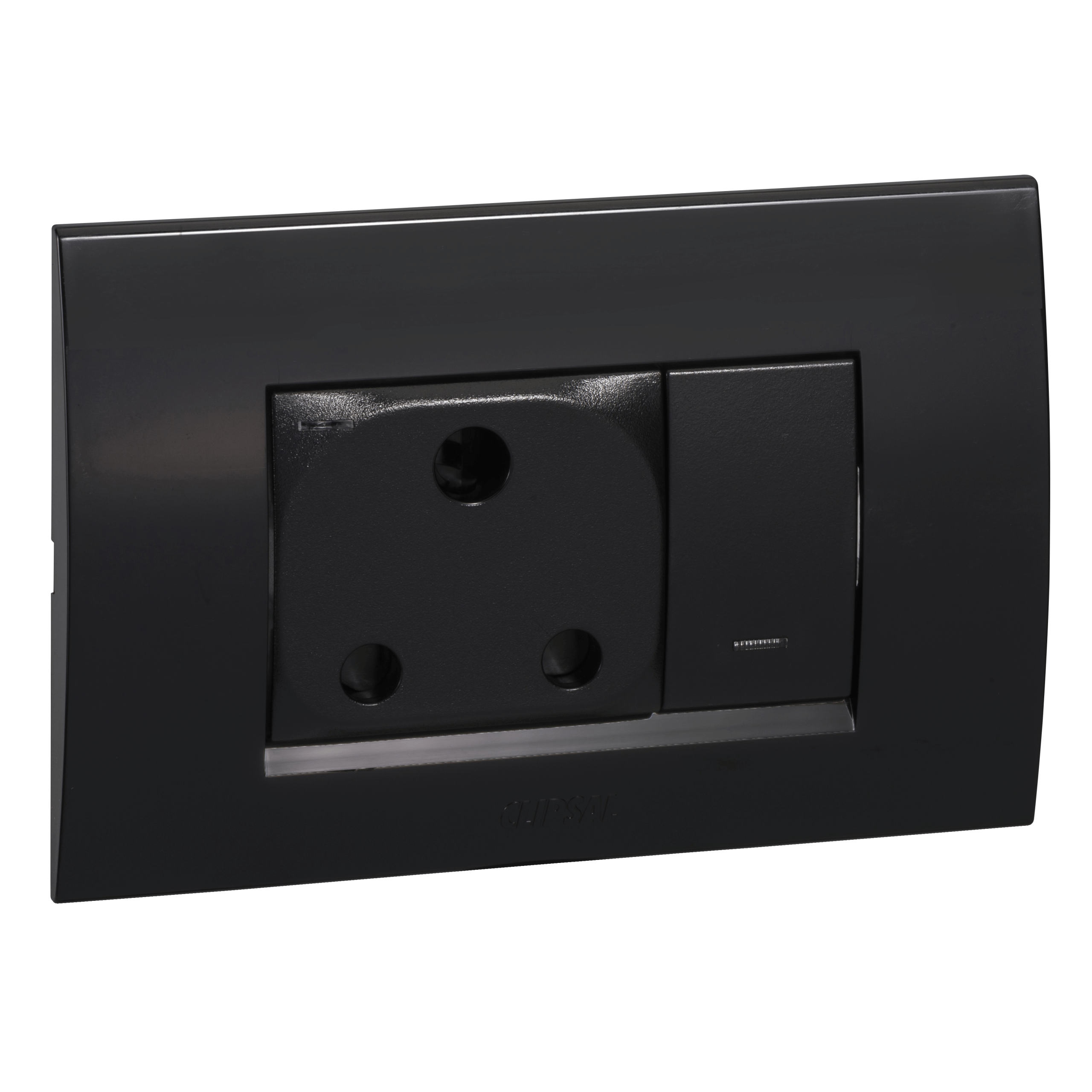 ZZA_S3015BK - 16 Amp switched socket outlet-horizontal mount(100mm x 50mm) - black Schneider Electric