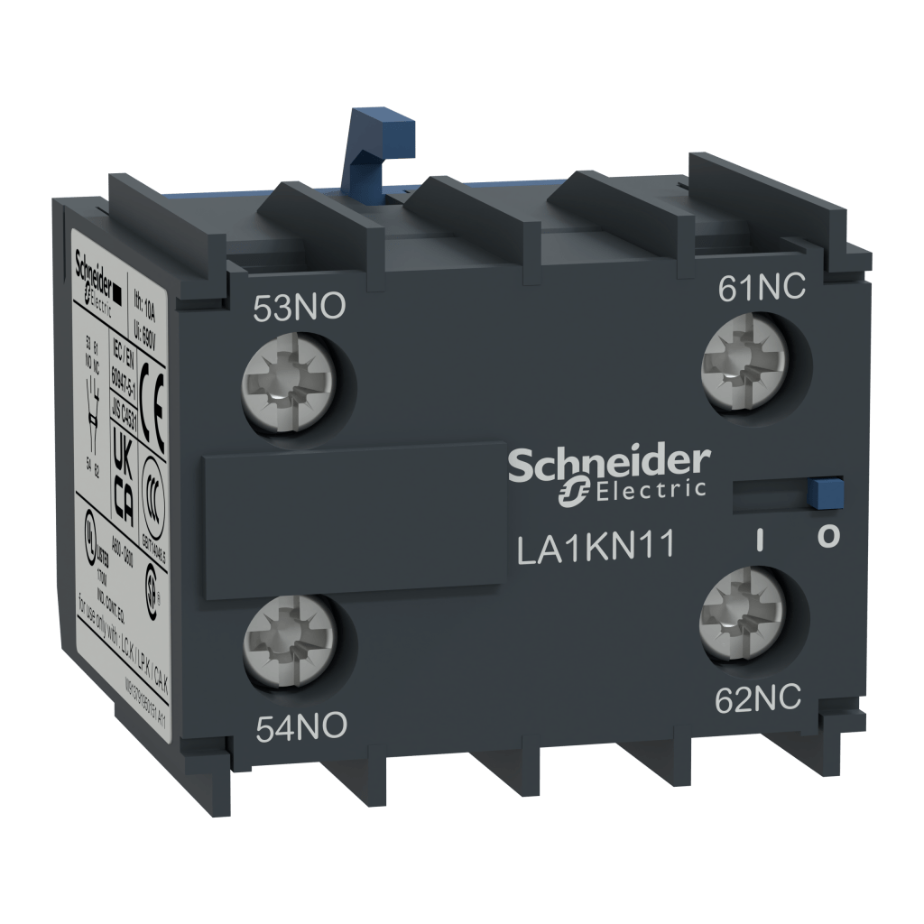 LA1KN20 - Auxiliary contact block, TeSys K, 2NO, front mounting, screw clamp terminals Schneider Electric