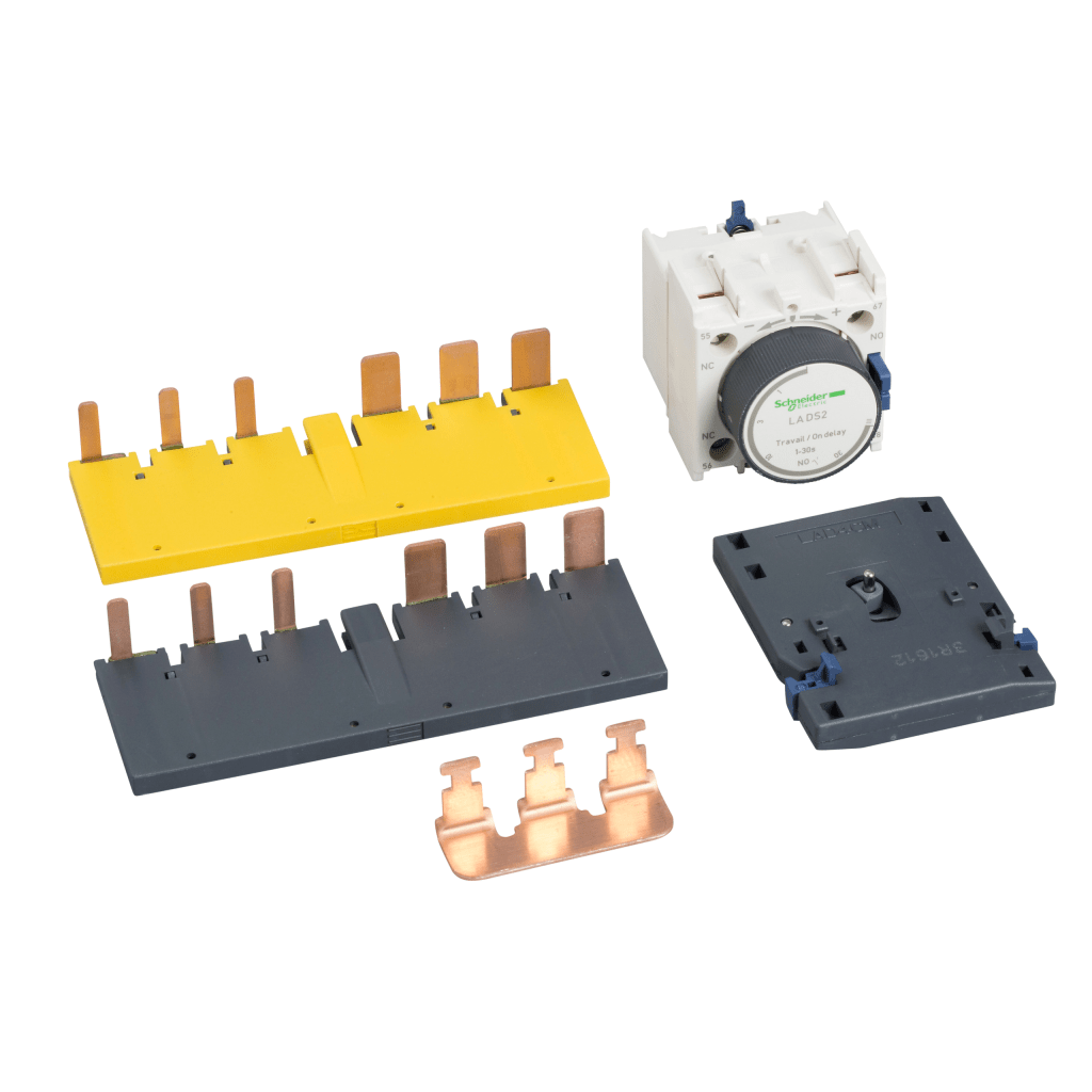 LAD9SD3 - Kit for assembling star delta starters, for 3 x contactors LC1D40A-D80A, with time delay block Schneider Electric