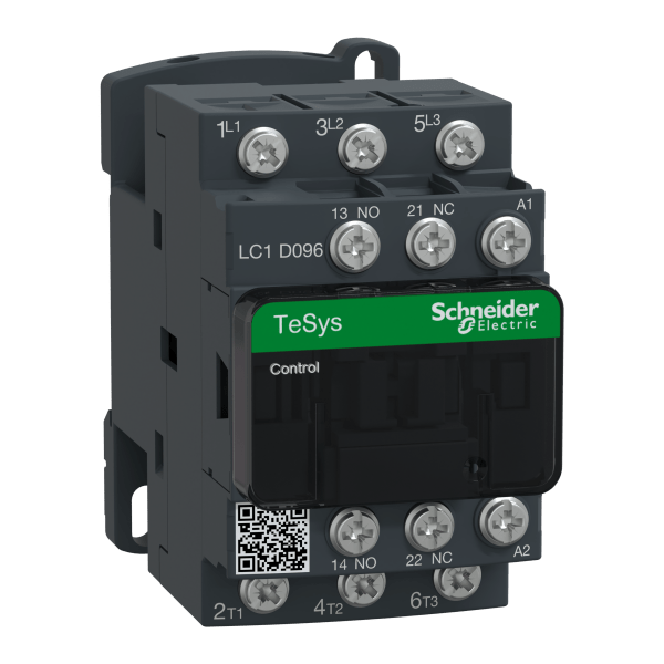 LC1D096B7 — LC1D096B7 - TeSys D contactor - 3P(3 NO) - AC-3 - <= 440 V 9 A - 24 V AC coil Schneider Electric