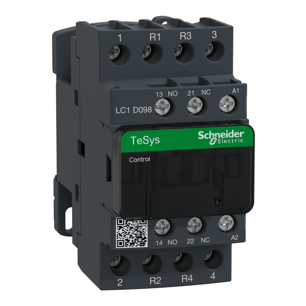 LC1D098P7 - TeSys D contactor - 4P(2 NO + 2 NC) - AC-1 - <= 440 V 20 A - 230 V AC coil Schneider Electric
