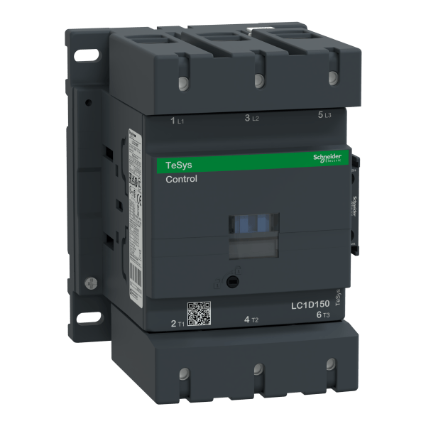 LC1D150U7 — LC1D150U7 - TeSys D contactor - 3P(3 NO) - AC-3 - <= 440 V 150 A - 240 V AC 50/60 Hz coil Schneider Electric