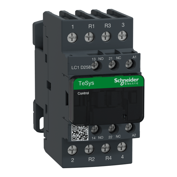 LC1D258P7 — LC1D258P7 - TeSys D contactor, 4P(2 NO + 2 NC), AC-1, <= 440 V 40 A, 230 VAC coil Schneider Electric