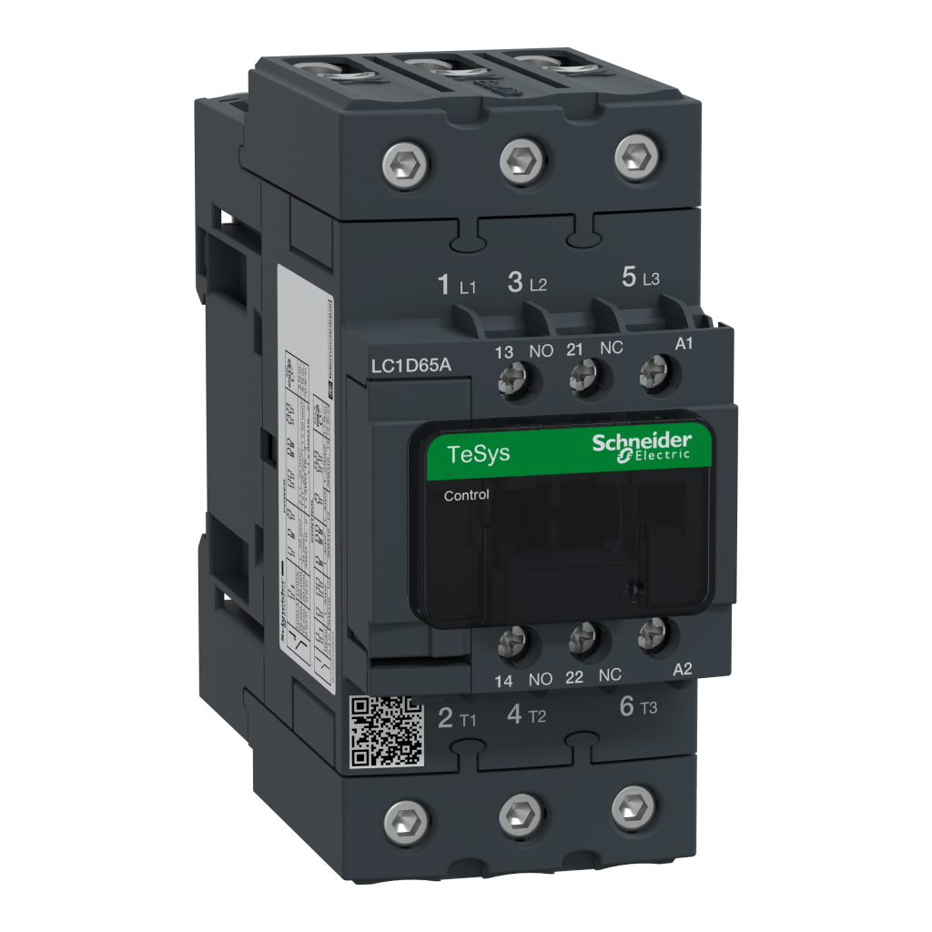 LC1D65AV7 - TeSys D contactor - 3P(3 NO) - AC-3 - <= 440 V 65 A - 400 V AC 50/60 Hz coil Schneider Electric