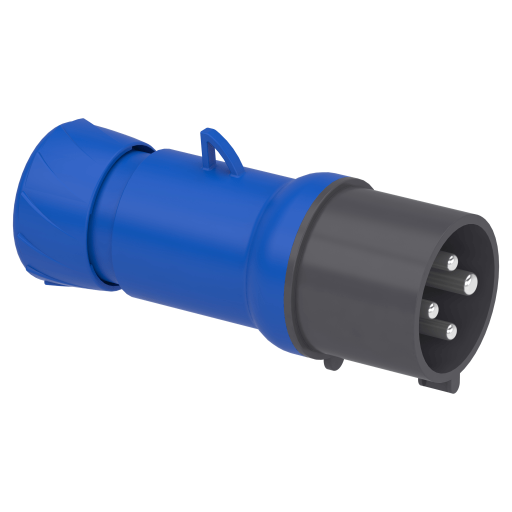 PKE32M424 - PratiKa wander plug - straight - 32 A - 3P + E - 200...250 V AC - IP44 Schneider Electric