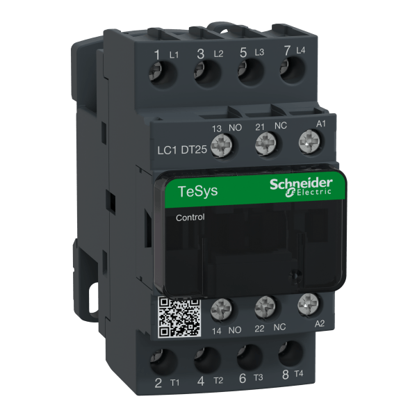 LC1DT25E7 — LC1DT25E7 - TeSys D contactor - 4P(4 NO) - AC-1 - <= 440 V 25 A - 48 V AC 50/60 Hz coil Schneider Electric