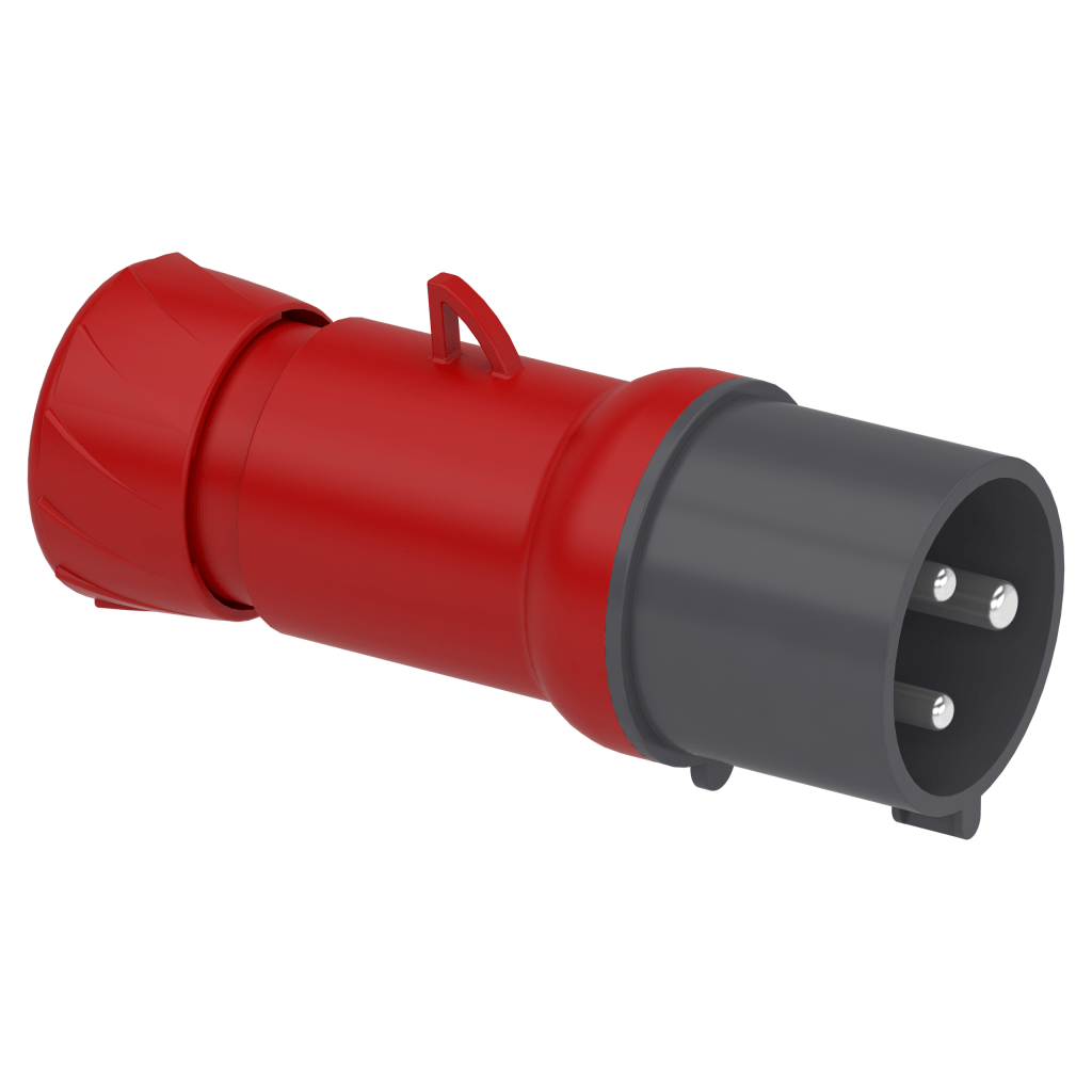 PKE32M433 - PratiKa wander plug - straight - 32 A - 2P + E - 380...415 V AC - IP44 Schneider Electric