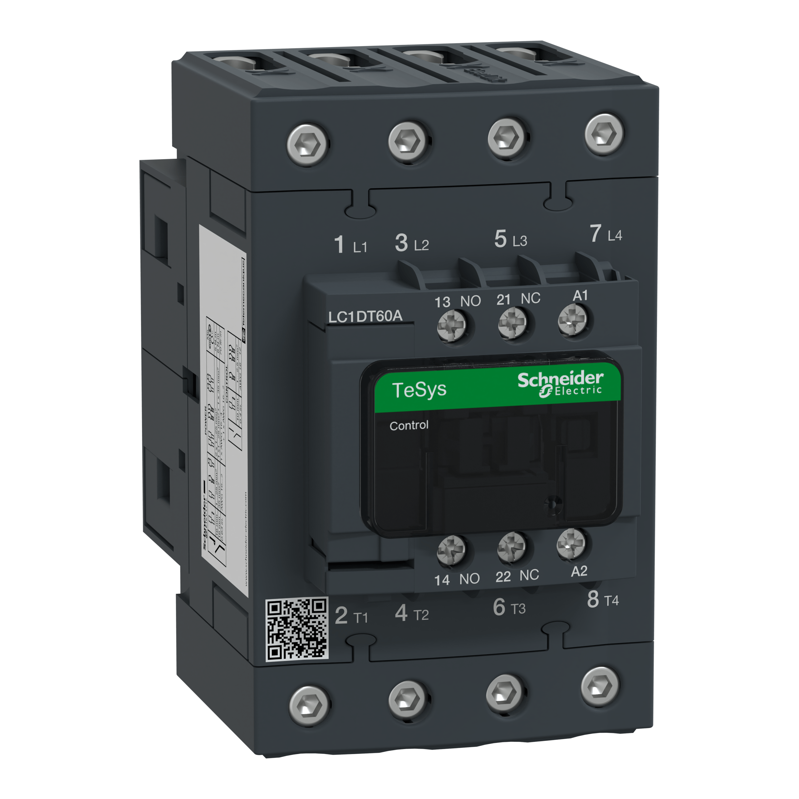 LC1DT60AE7 - TeSys D contactor - 4P(4 NO) - AC-1 - <= 440 V 60 A - 48 V AC 50/60 Hz coil Schneider Electric