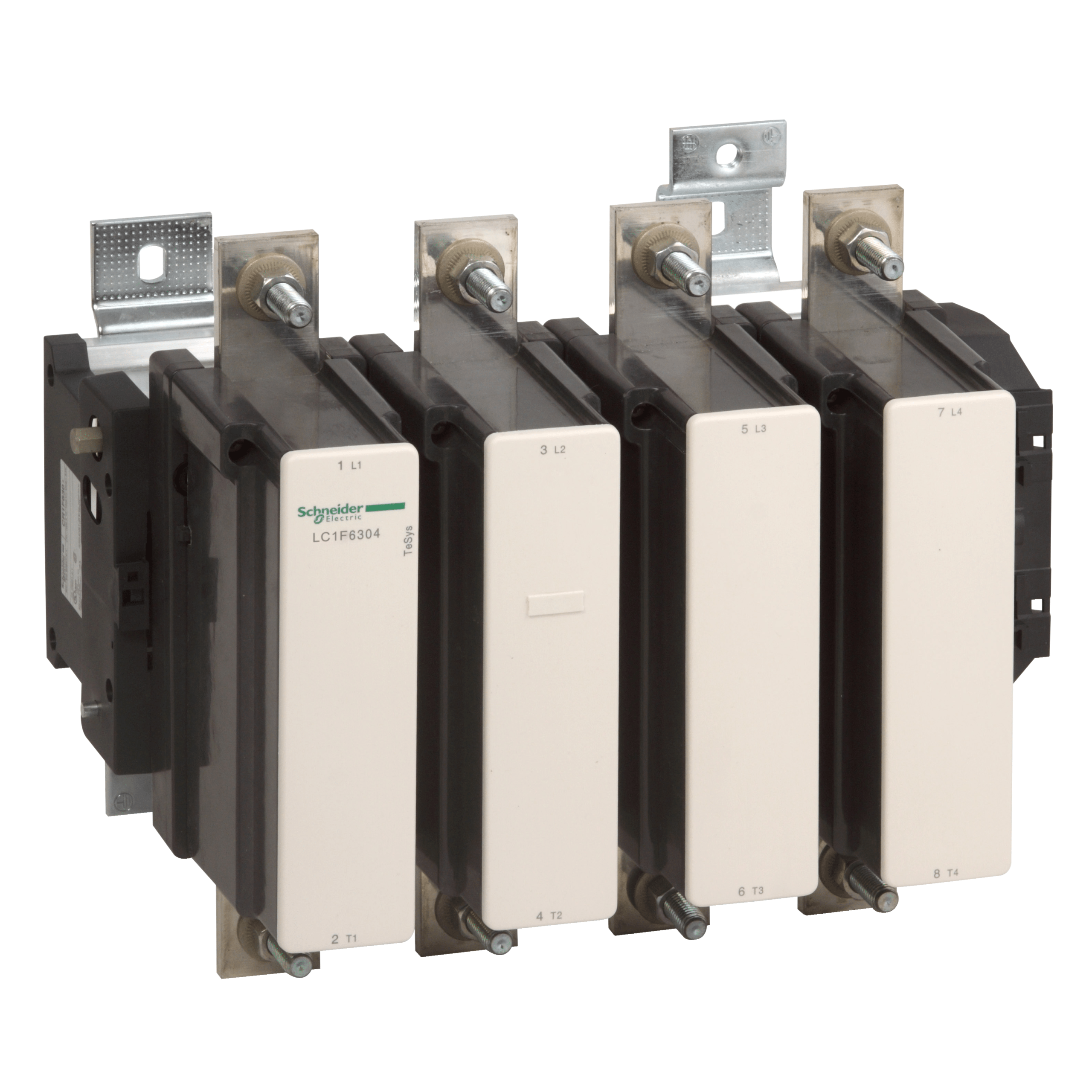 LC1F6304 - TeSys F contactor - 4P(4 NO)-AC-1 <= 440V 1000A with coil LX1/ LX9 - 48…1000V AC 40/400Hz, LX4 - 48...440V DC Schneider Electric
