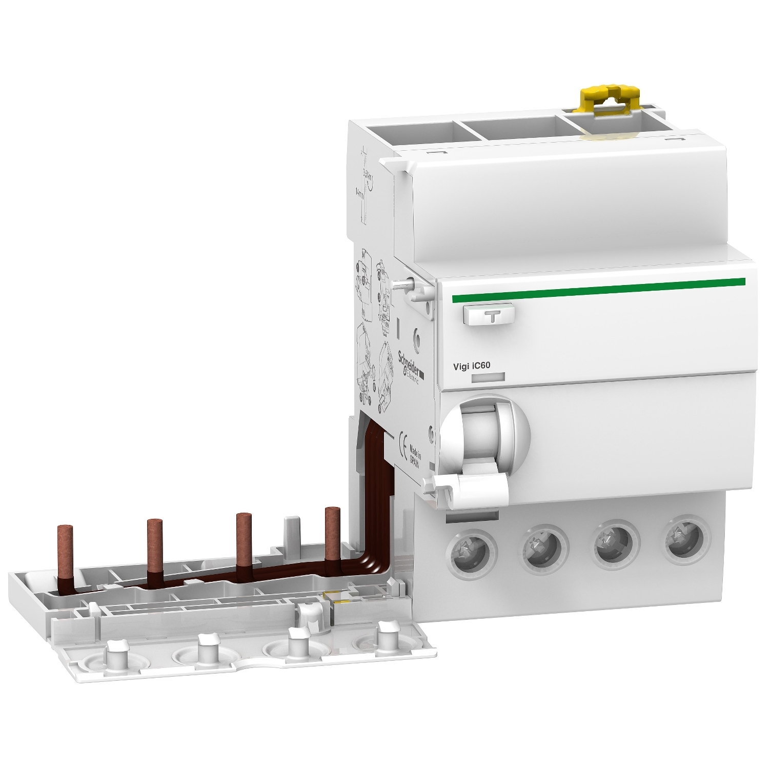 A9V65463 – Vigi iC60 - earth leakage add-on block - 4P - 63A - 300mA - SI type - selective | Schneider Electric