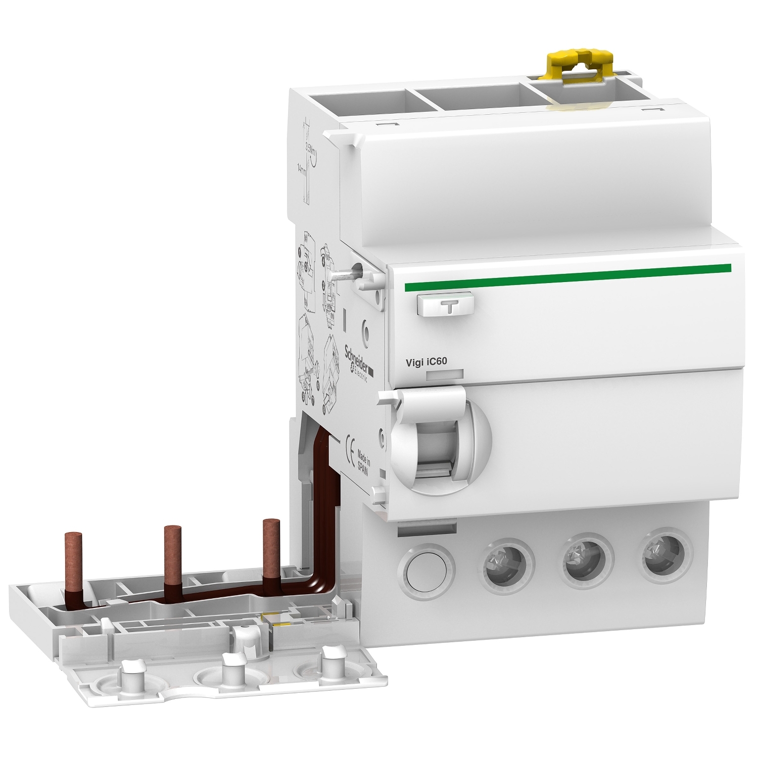 A9V65363 – Vigi iC60 - earth leakage add-on block - 3P - 63A - 300mA - SI type - selective | Schneider Electric