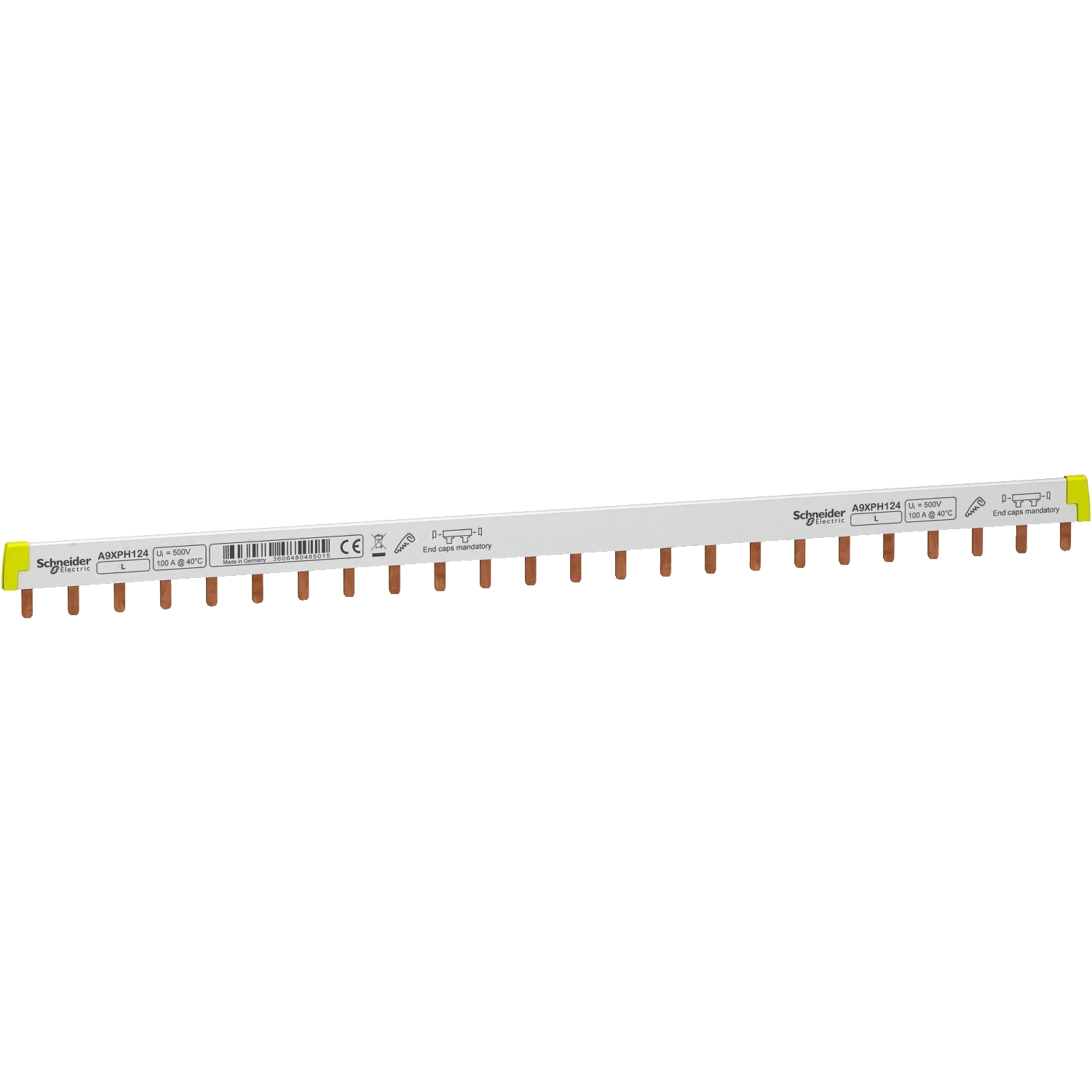 A9XPH124 – Acti9 - comb busbar - 1L - 18 mm pitch - 24 modules - 100A | Schneider Electric