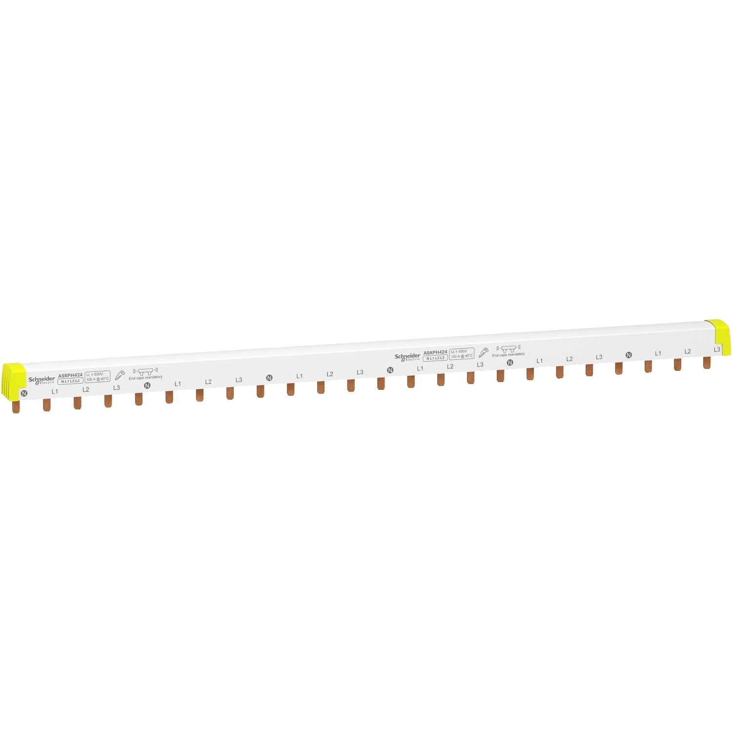 A9XPH424 – Acti9 - comb busbar - 3L+N - 18 mm pitch - 24 modules - 100 A | Schneider Electric