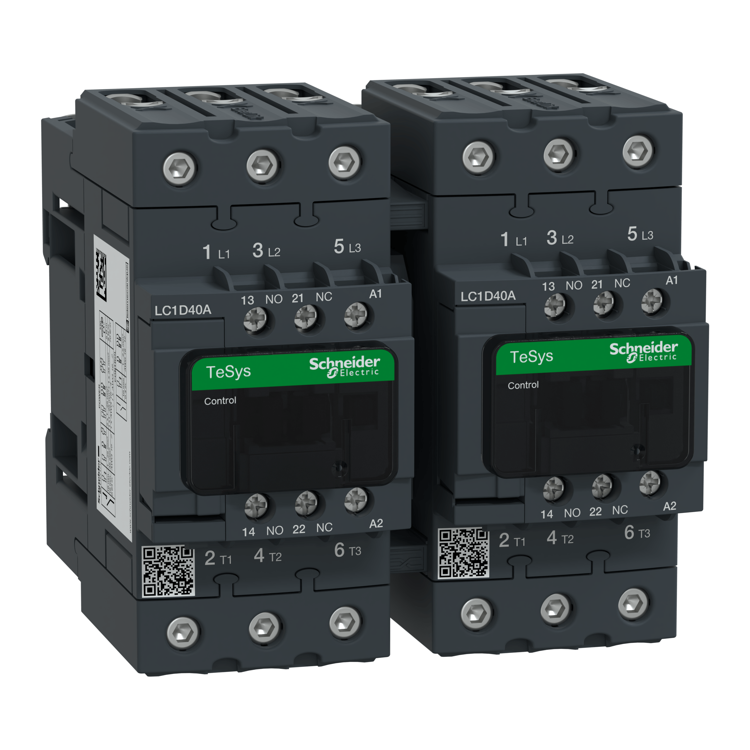 LC2D40AF7 - TeSys D reversing contactor - 3P(3 NO) - AC-3 - <= 440 V 40 A - 110 V AC coil Schneider Electric