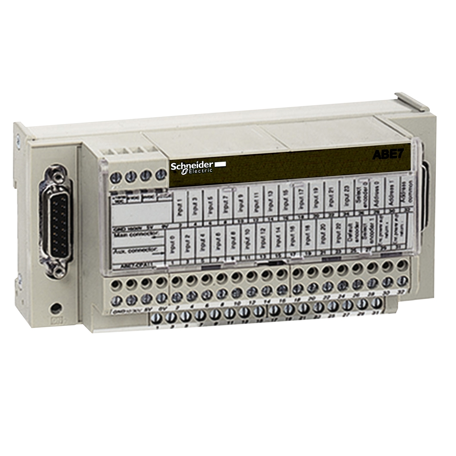 Connection sub-base ABE7 - for counter and analog channels
