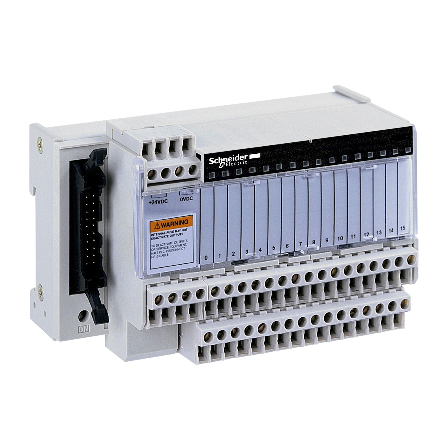 Passive connection sub-base ABE7 - 16 inputs or outputs - Led