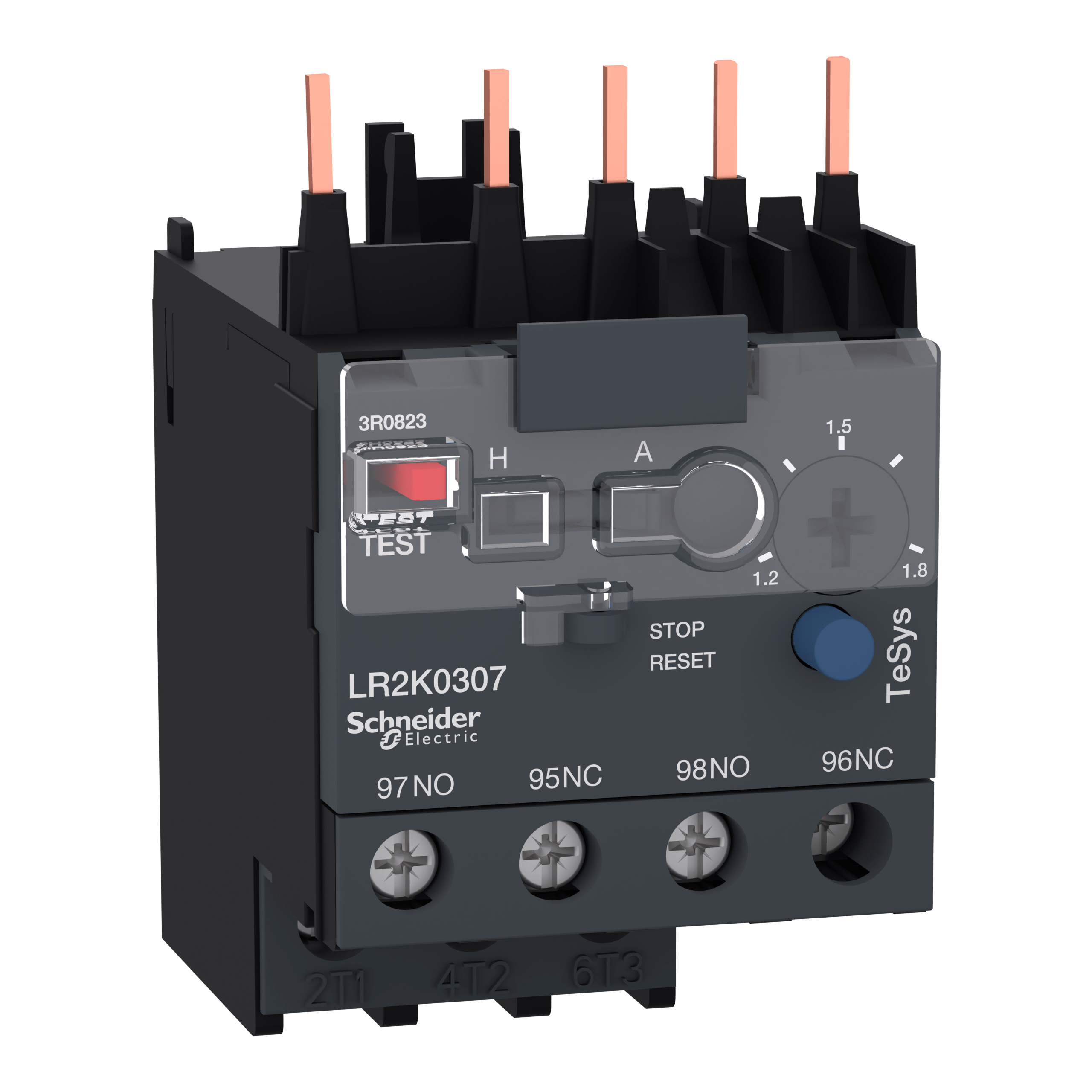 LR2K0307 - TeSys K - differential thermal overload relays - 1.2...1.8 A - class 10A Schneider Electric