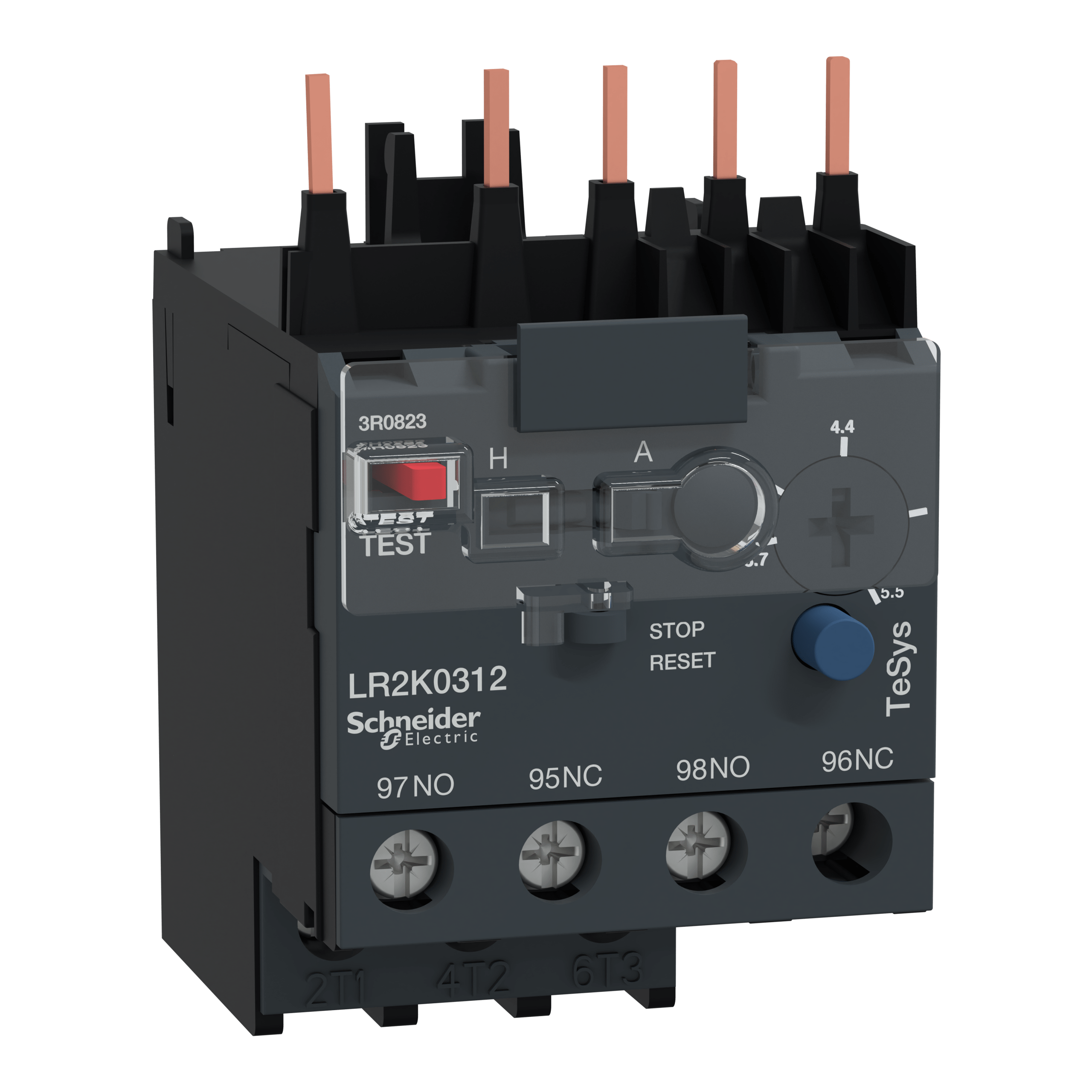 LR2K0312 - TeSys K - differential thermal overload relays - 3.7...5.5 A - class 10A Schneider Electric