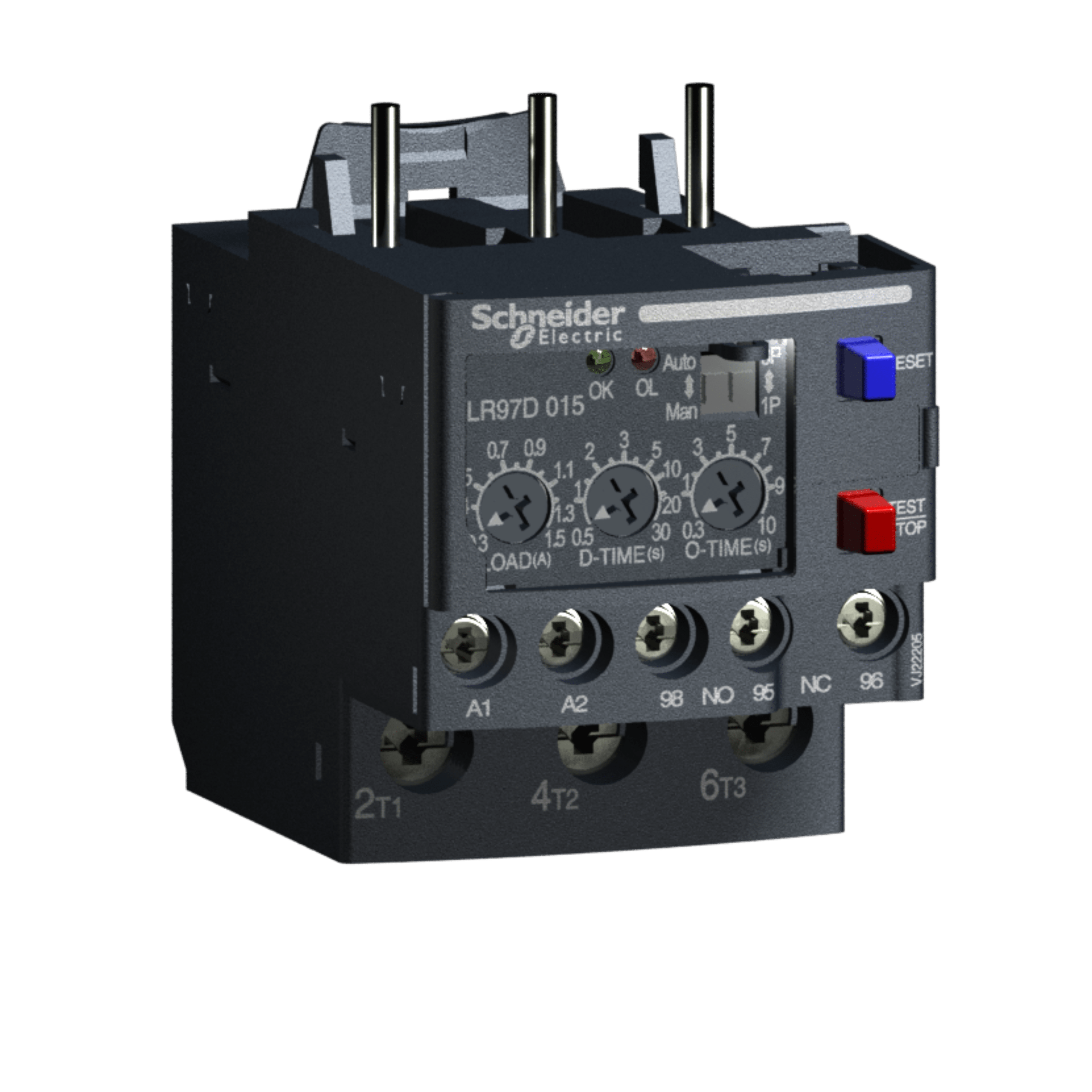 LR97D07F7 - electronic overload relay for motor TeSys - 1.2...7 A - 100...120 V AC Schneider Electric