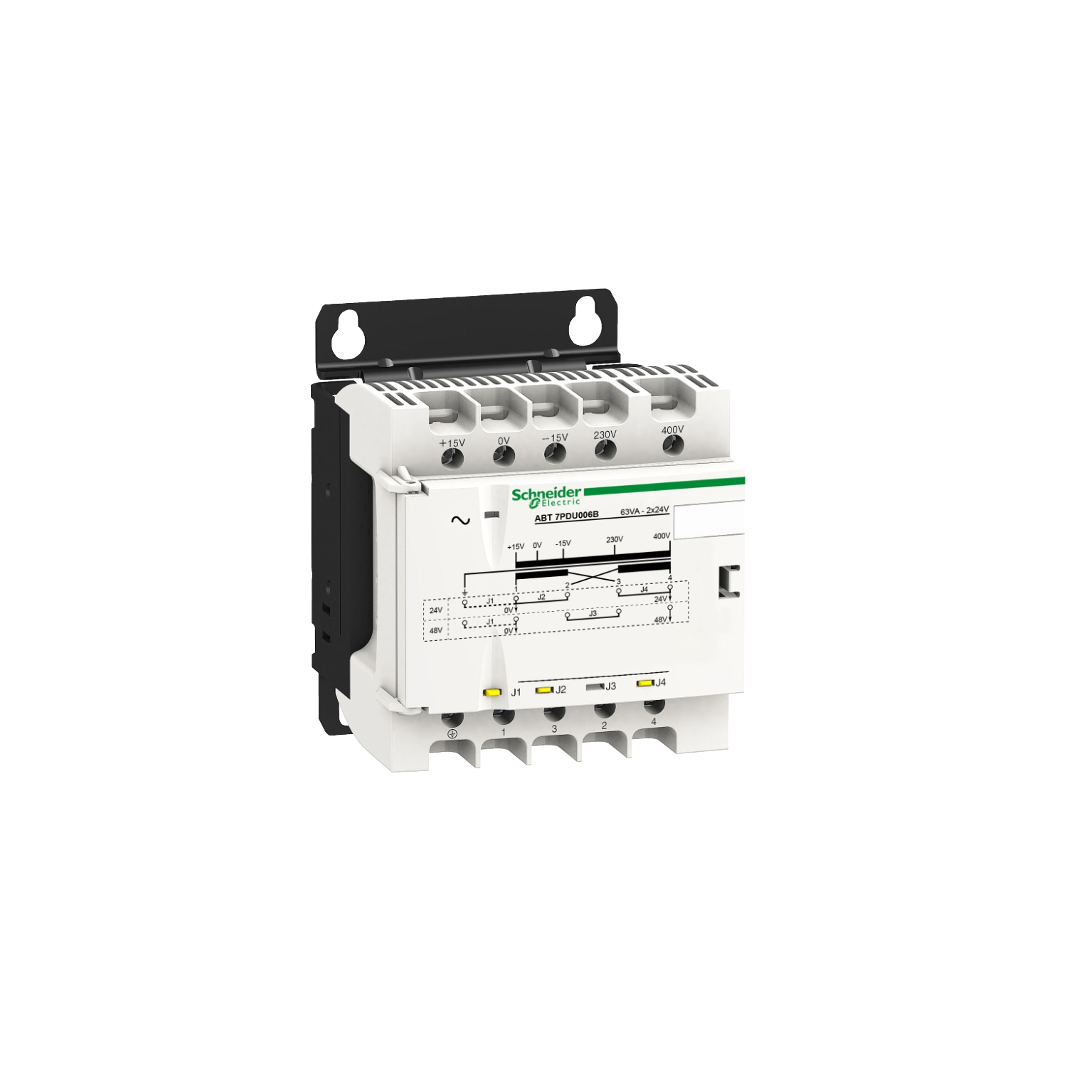 ABT7PDU006B – Voltage transformer - 230..400 V - 2 x 24 V - 63 VA | Telemecanique — Schneider Electric