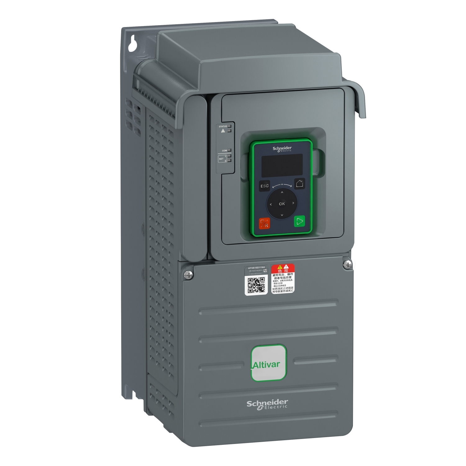 Variable speed drive ATV610, 11 kW/15HP, 380…460 V, IP20