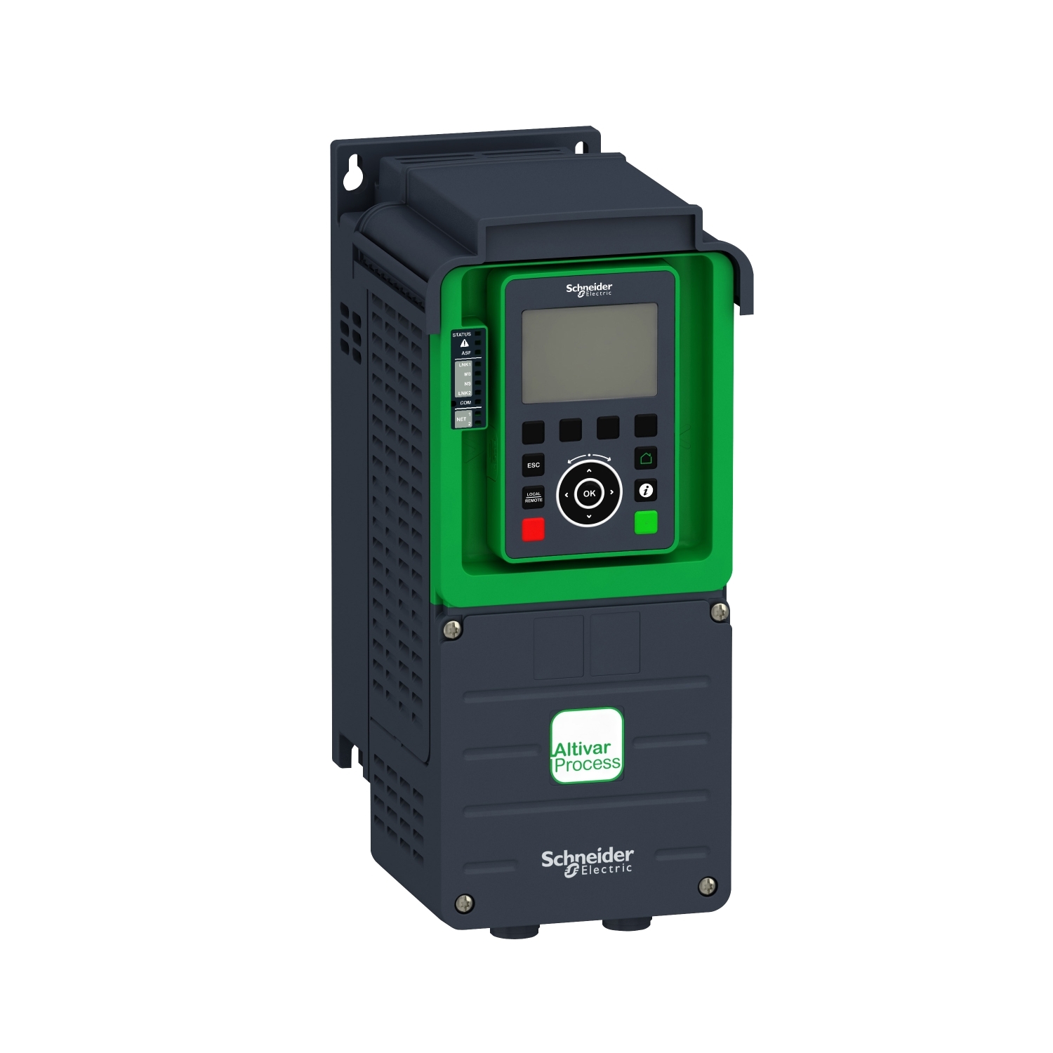 ATV930U30N4 - Variable speed drive, ATV930, 3kW, 400/480V, with braking unit, IP21
