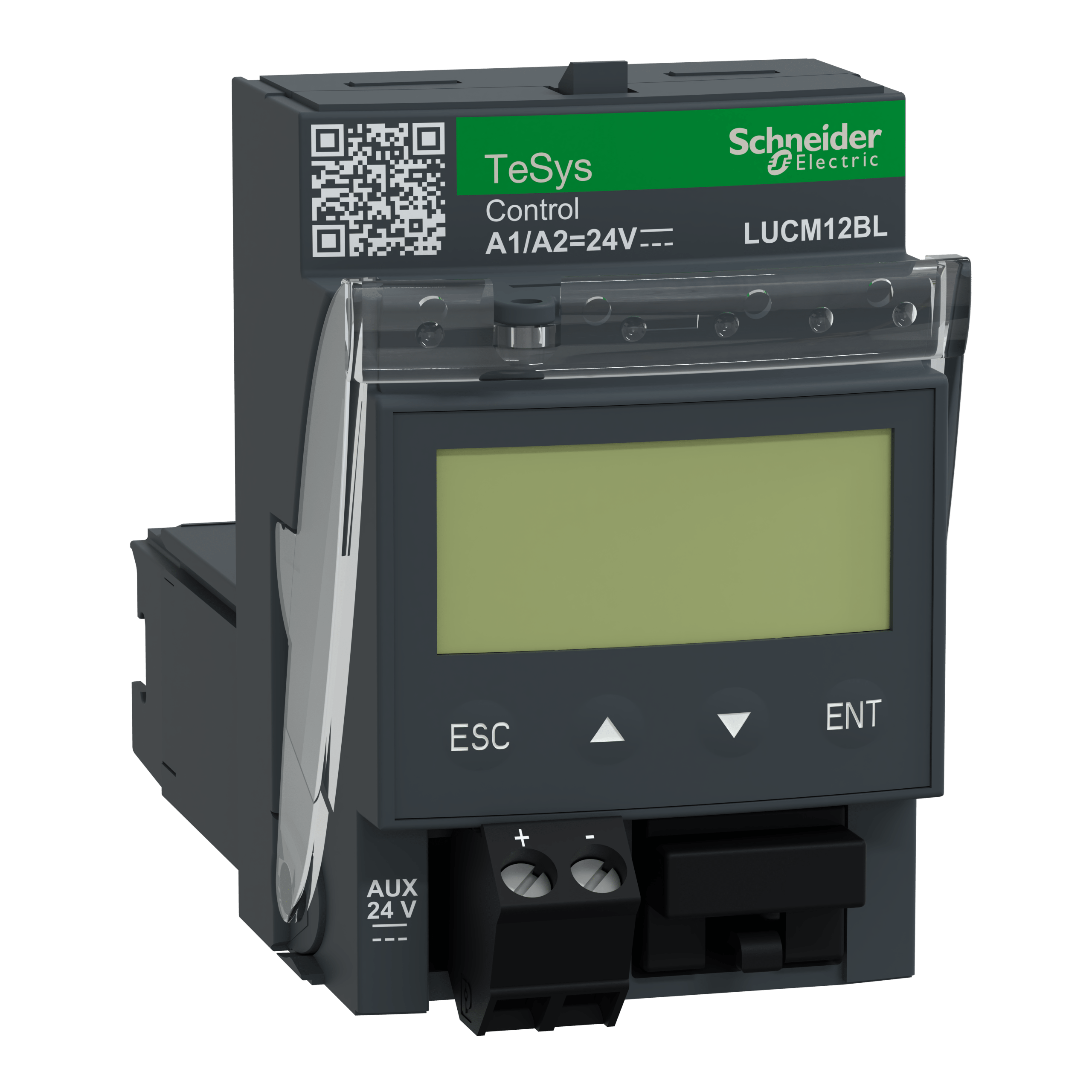 LUCM12BL - Multifunction control unit, TeSys U, 3-12A, 1P/3P motors, protection & diagnostic, class 5-30, coil 24V DC Schneider Electric