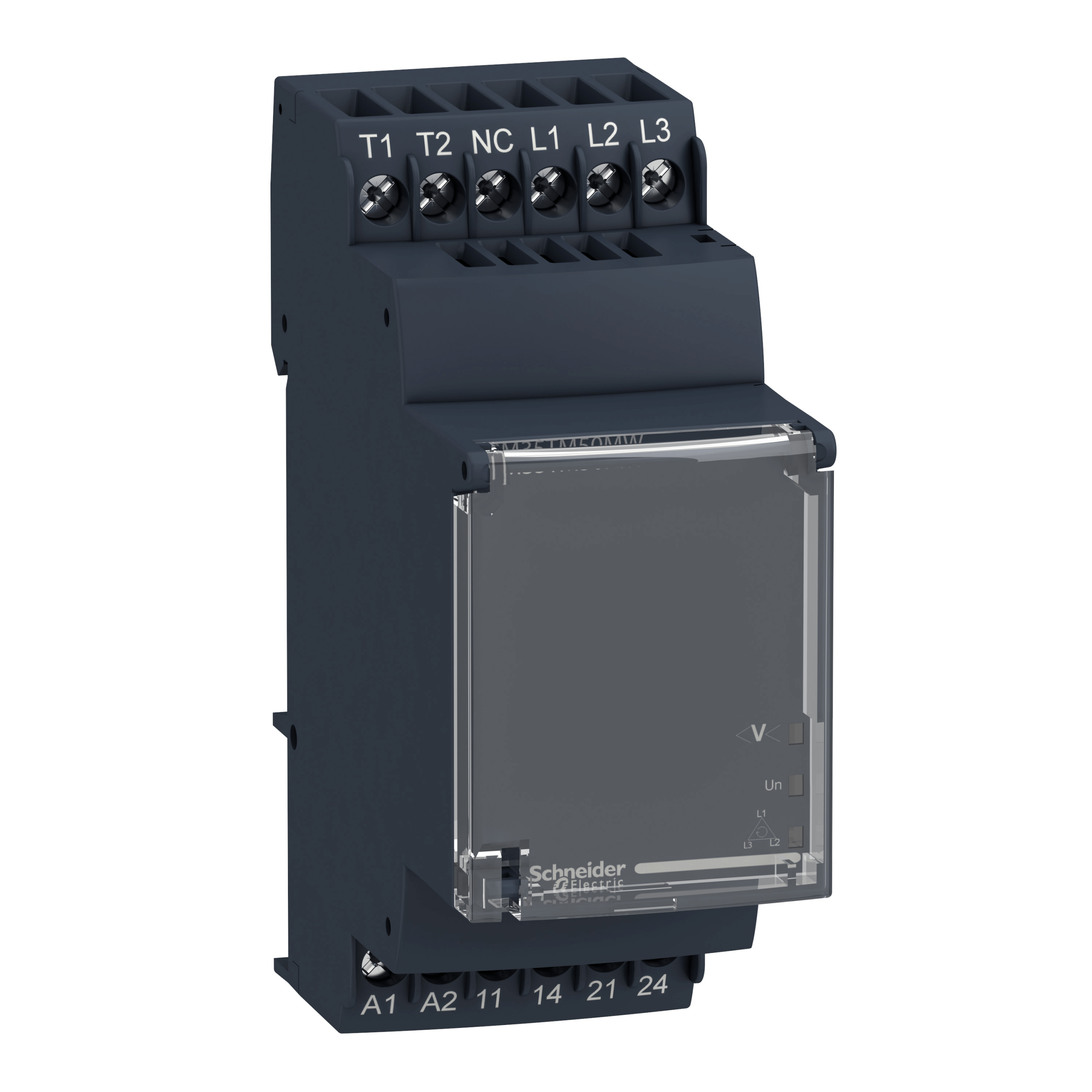 RM35TM50MW - Harmony, Modular motor voltage and temperature control relay, 5 A , 2 NO, 24..240 V AC/DC Schneider Electric