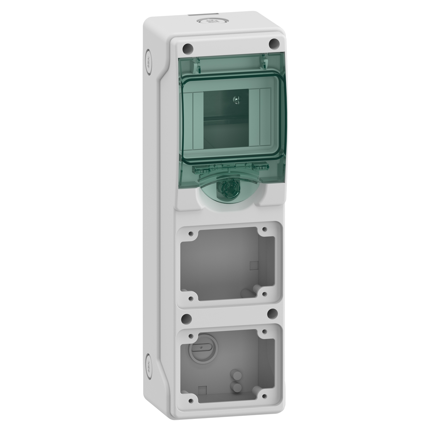 Kaedra - for power outlet - 2 openings - 1 x 4 modules