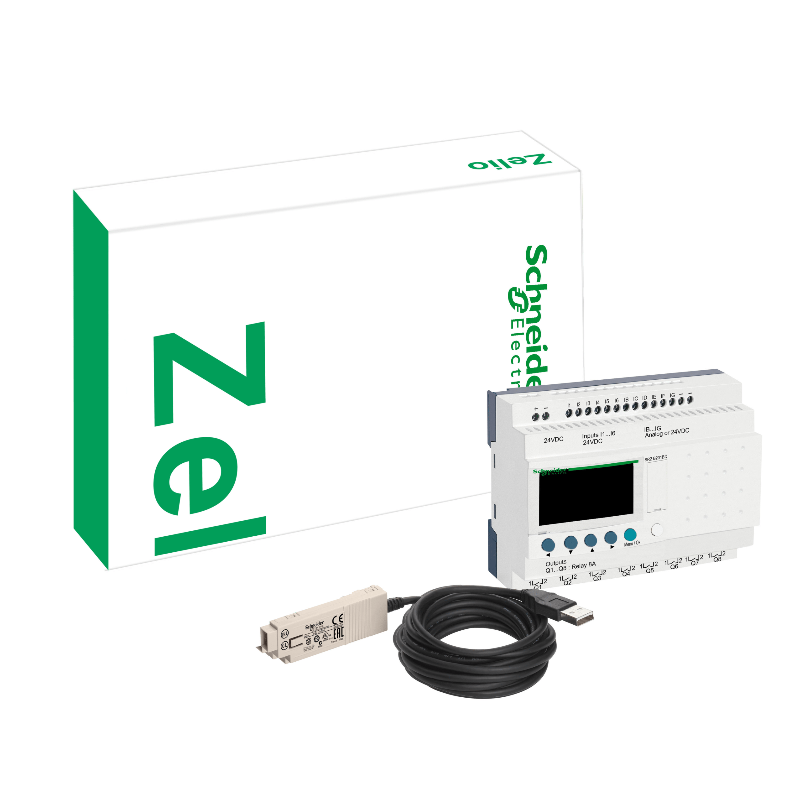 SR2PACK2BD - Compact discovery packs, Zelio Logic, smart relay discovery pack, 20 I/O, 24 V DC Telemecanique