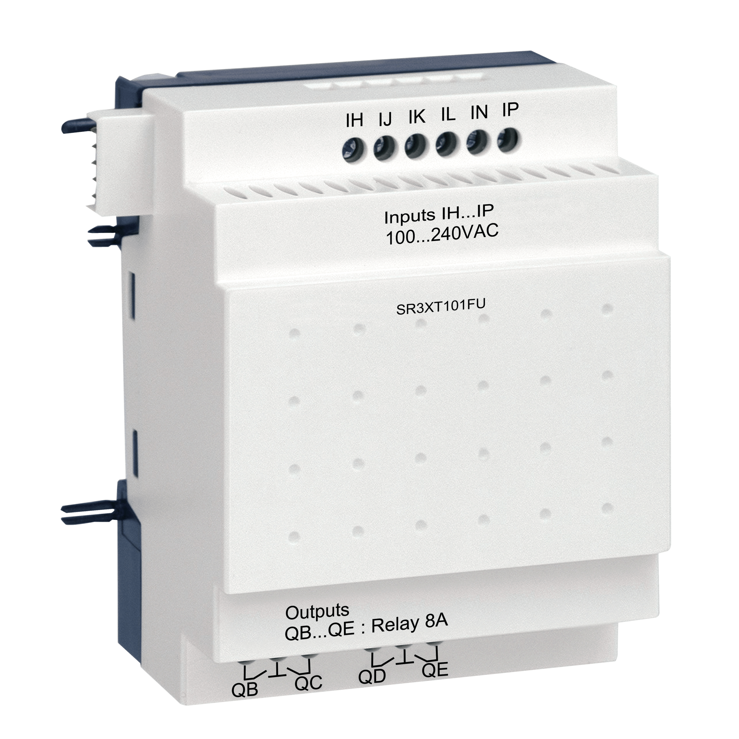 SR3XT101FU - Discrete I/O extension module, Zelio Logic, 10 I/O, 100...240 V AC Telemecanique