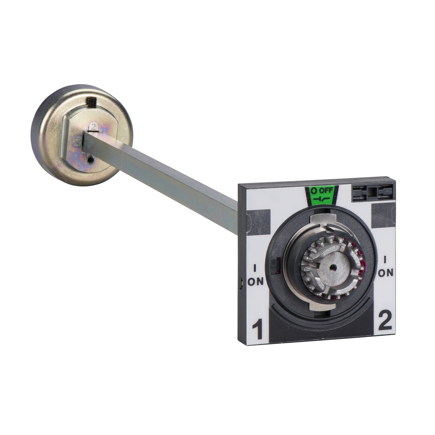 Extended front rotary handle - for source changeover assembly