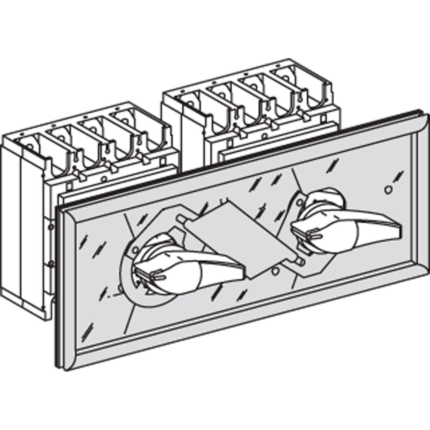 Interlocking - for devices with direct/extended rotary handle - 320…630 A