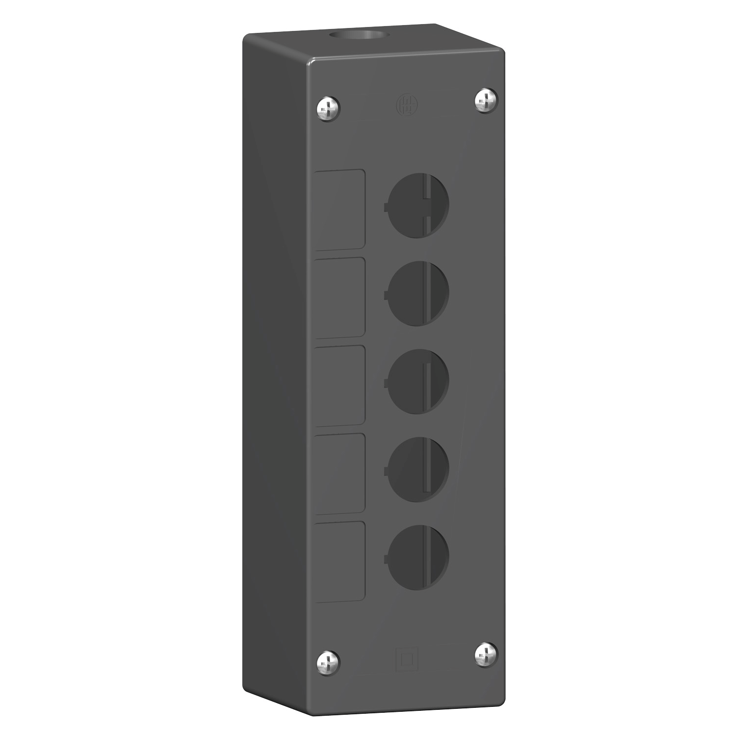 XALG05 - Harmony XALG, Empty control station, mineral reinforced polyamide, black, 5 cut-outs, for severe environments Schneider Electric
