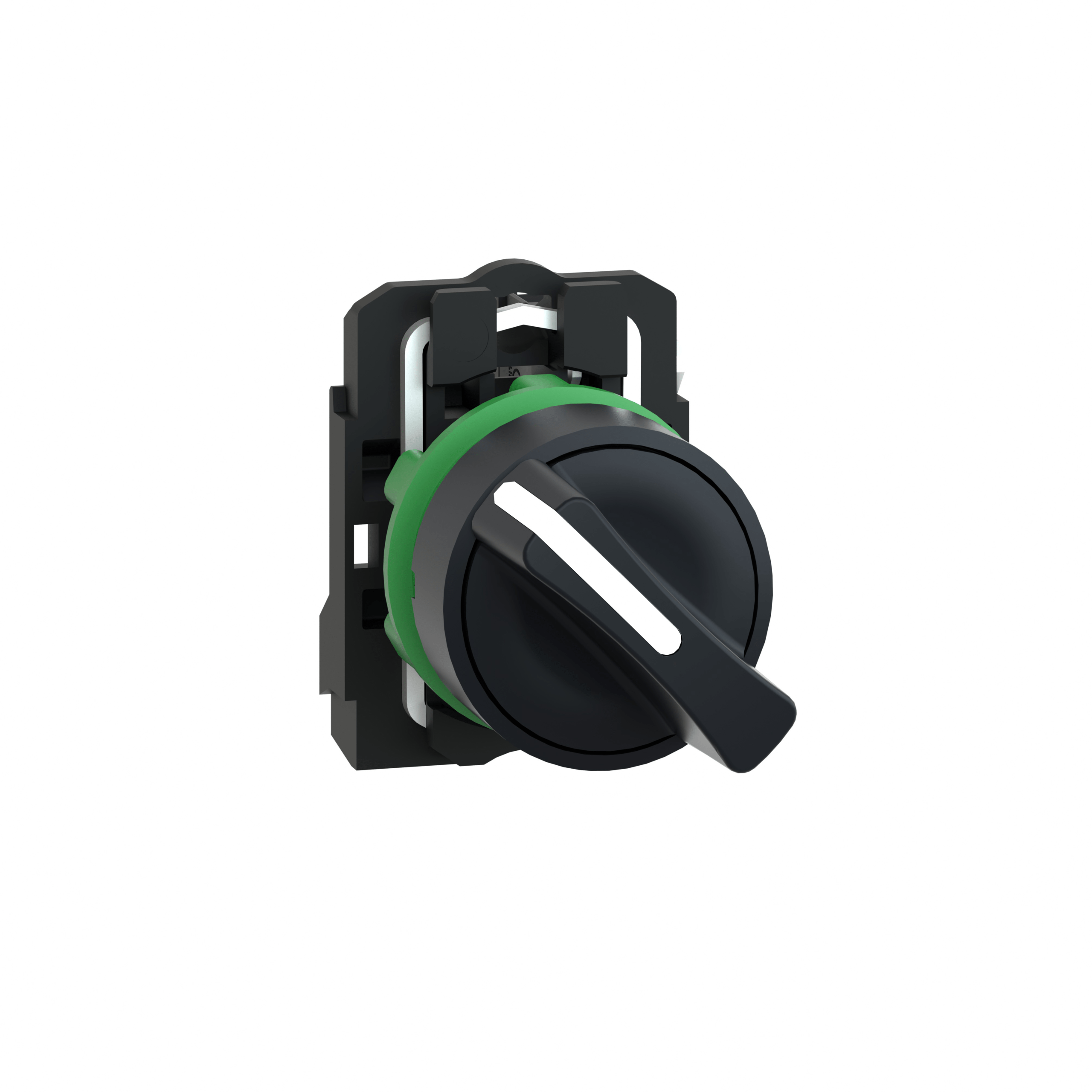 XB5AD21 - Harmony XB5, Selector switch, plastic black, Ø22, 2 positions, stay put, 1 NO Schneider Electric