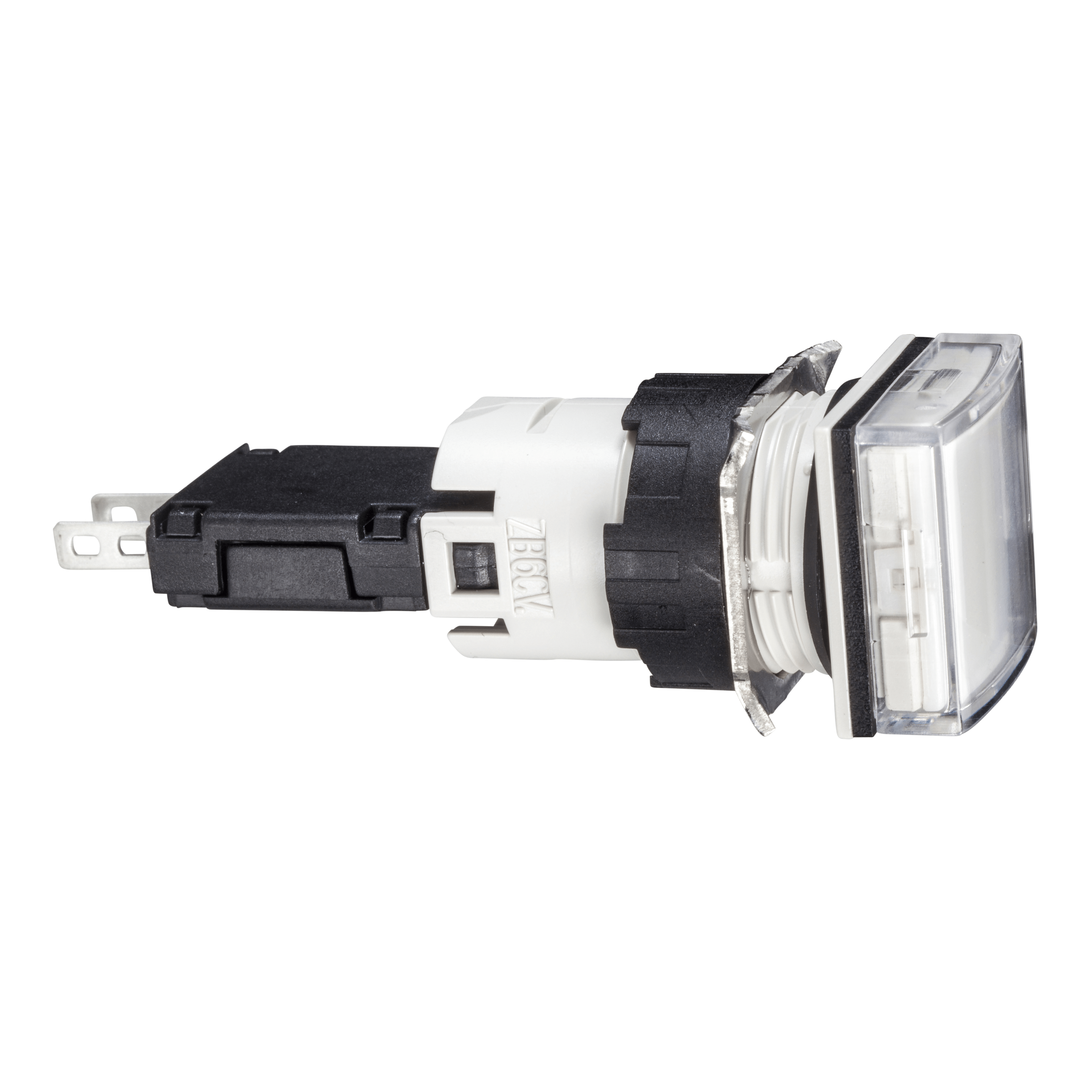 XB6CV1BB - Complete pilot light, Harmony XB6, square white Ø 16 with integral LED 12...24 V Schneider Electric