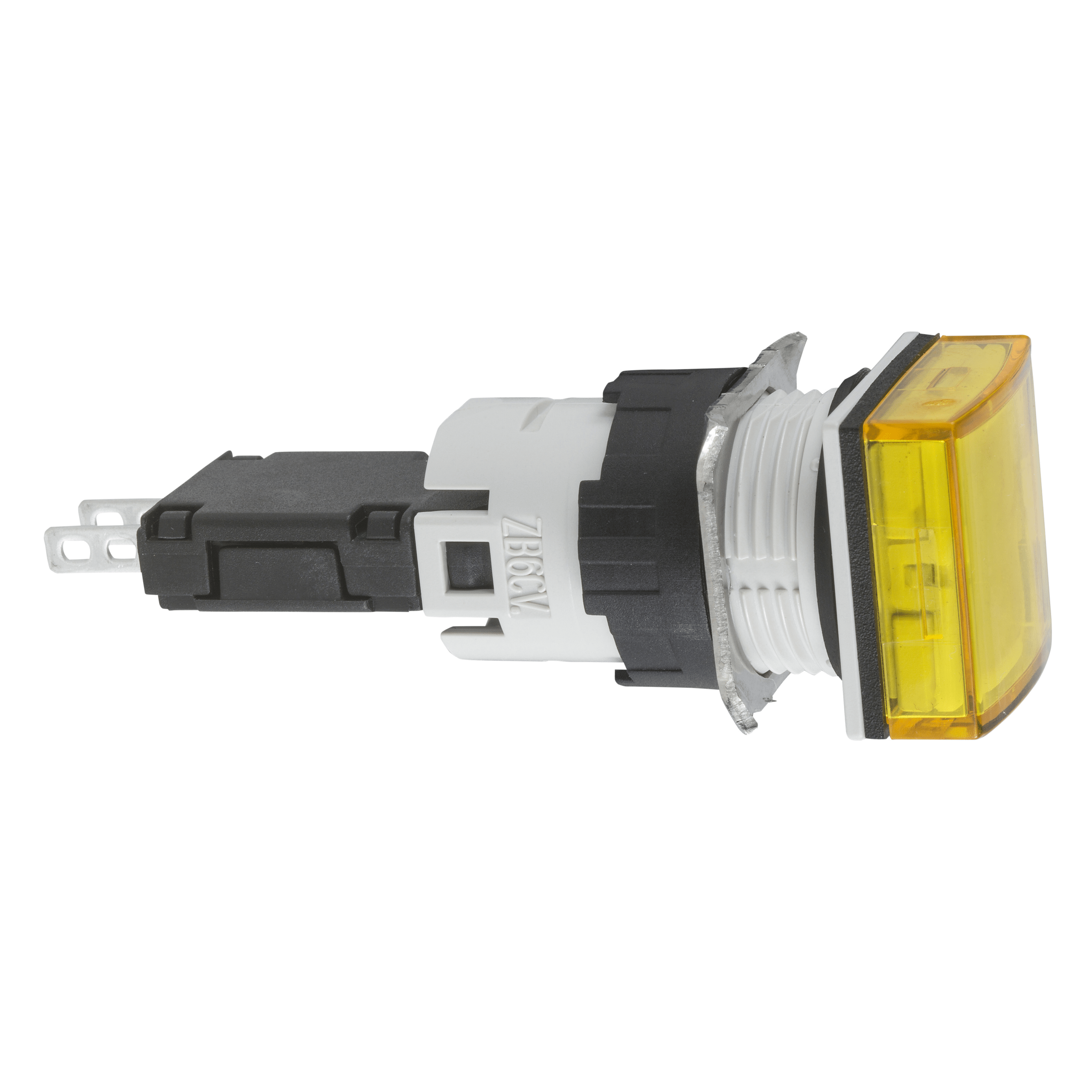 XB6CV5BB – Complete pilot light, Harmony XB6, square yellow Ø 16 with integral LED 12…24 V | Schneider Electric