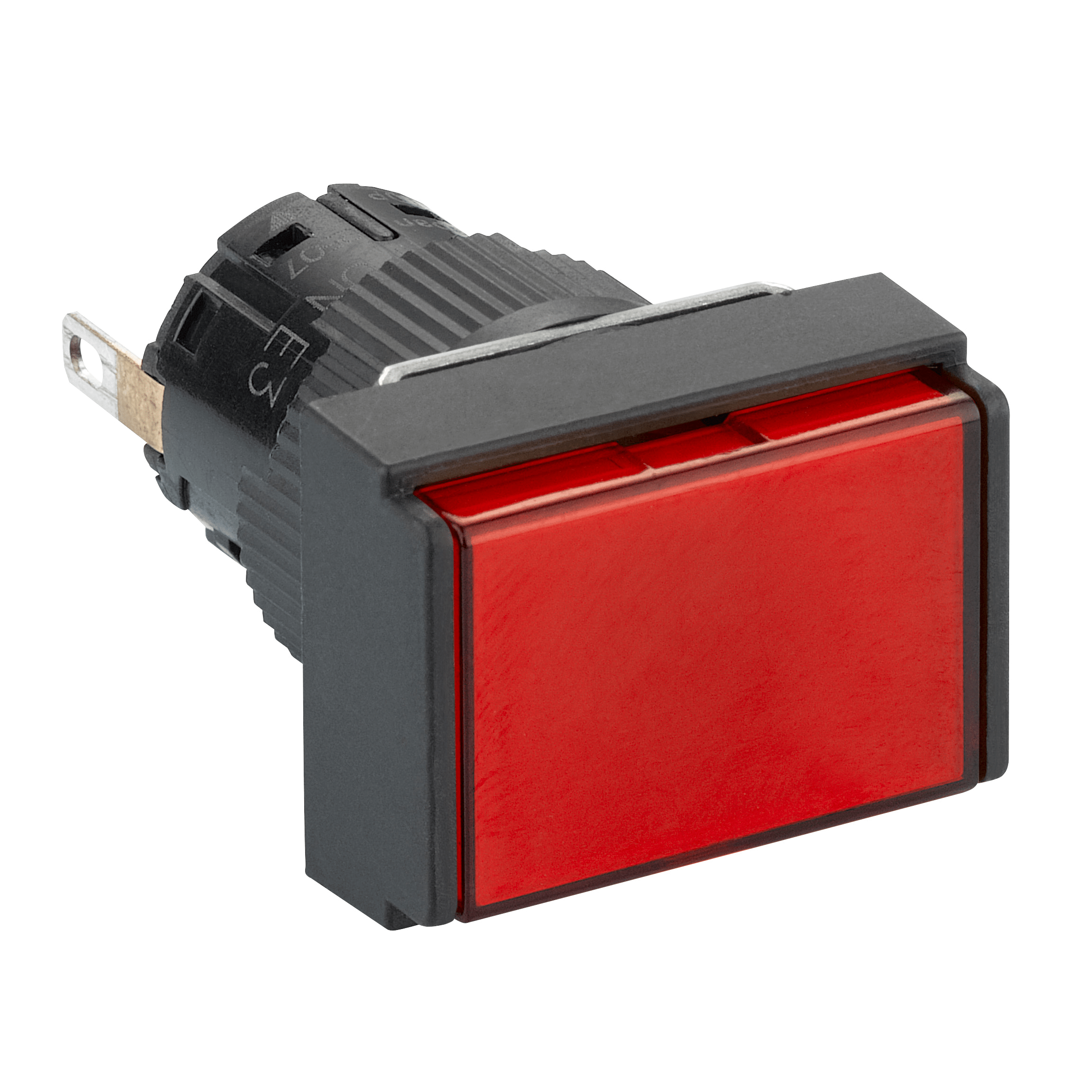 XB6EDV4BP – Monolithic pilot light, Harmony XB6E, rectangular Ø 16 IP65 red, integral LED 24VDCpolarised connector | Schne…