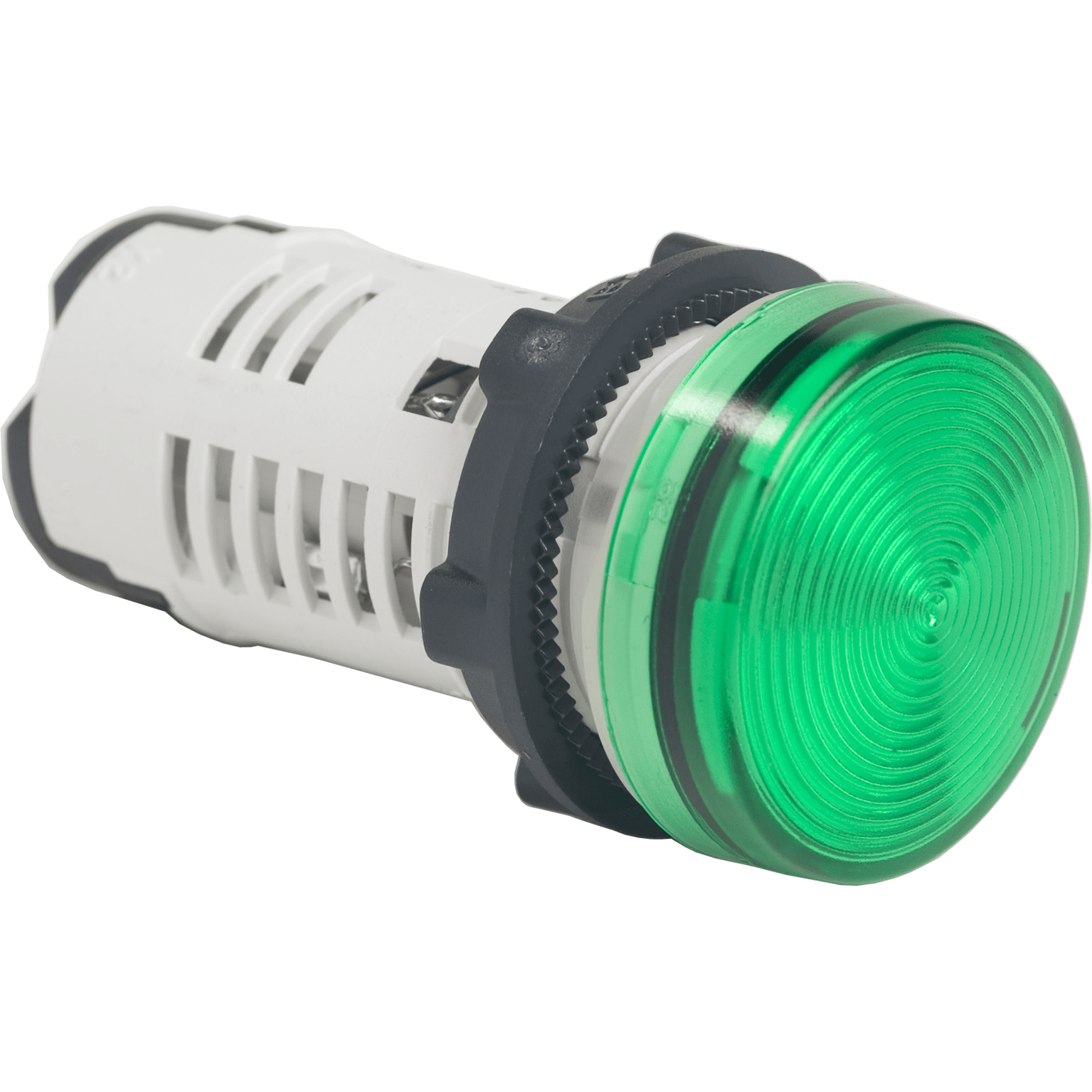 Harmony XB7, Monolithic pilot light, plastic, green, Ø22, integral LED, 110...120 V AC Schneider Electric