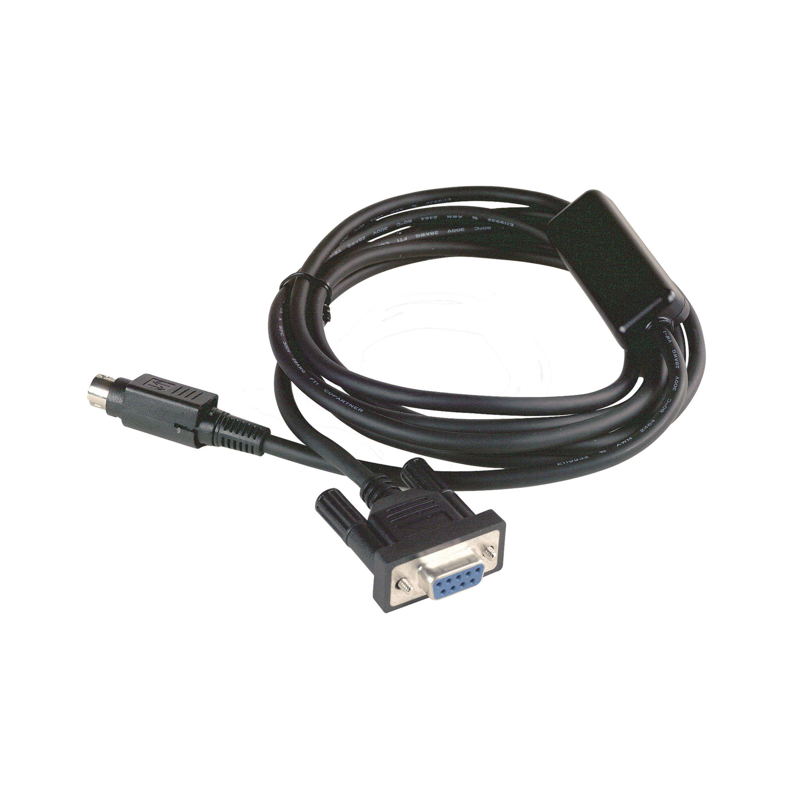 XBTZG9775 - RS422 cabel for Mistubishi PLC FX series, HMI Sub-D9 to PLC Mini-Din6 Schneider Electric