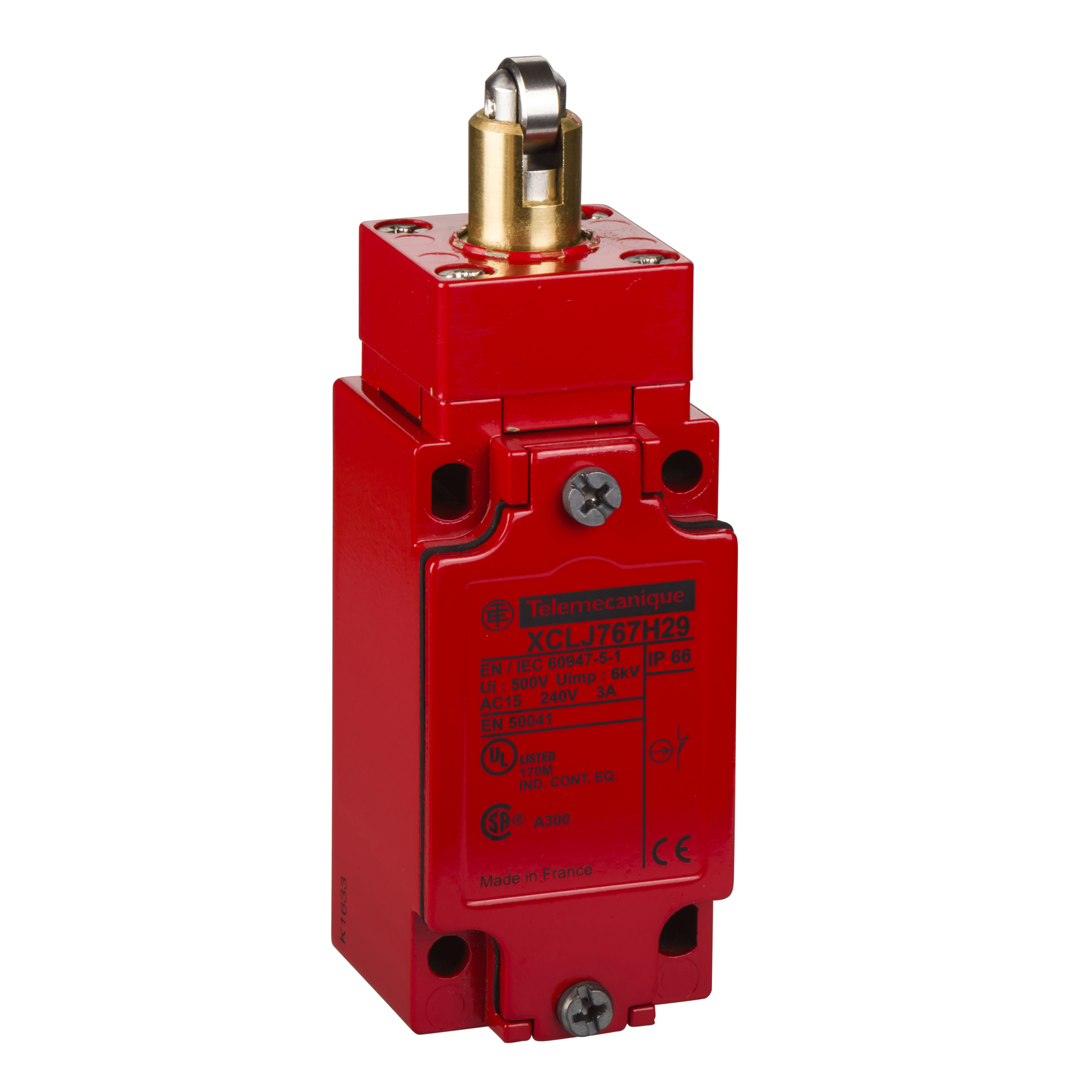 XCLJ767H29 – Limit switch, Limit switches XC Standard, 240 VAC 10 amp xcl + options | Telemecanique Sensors