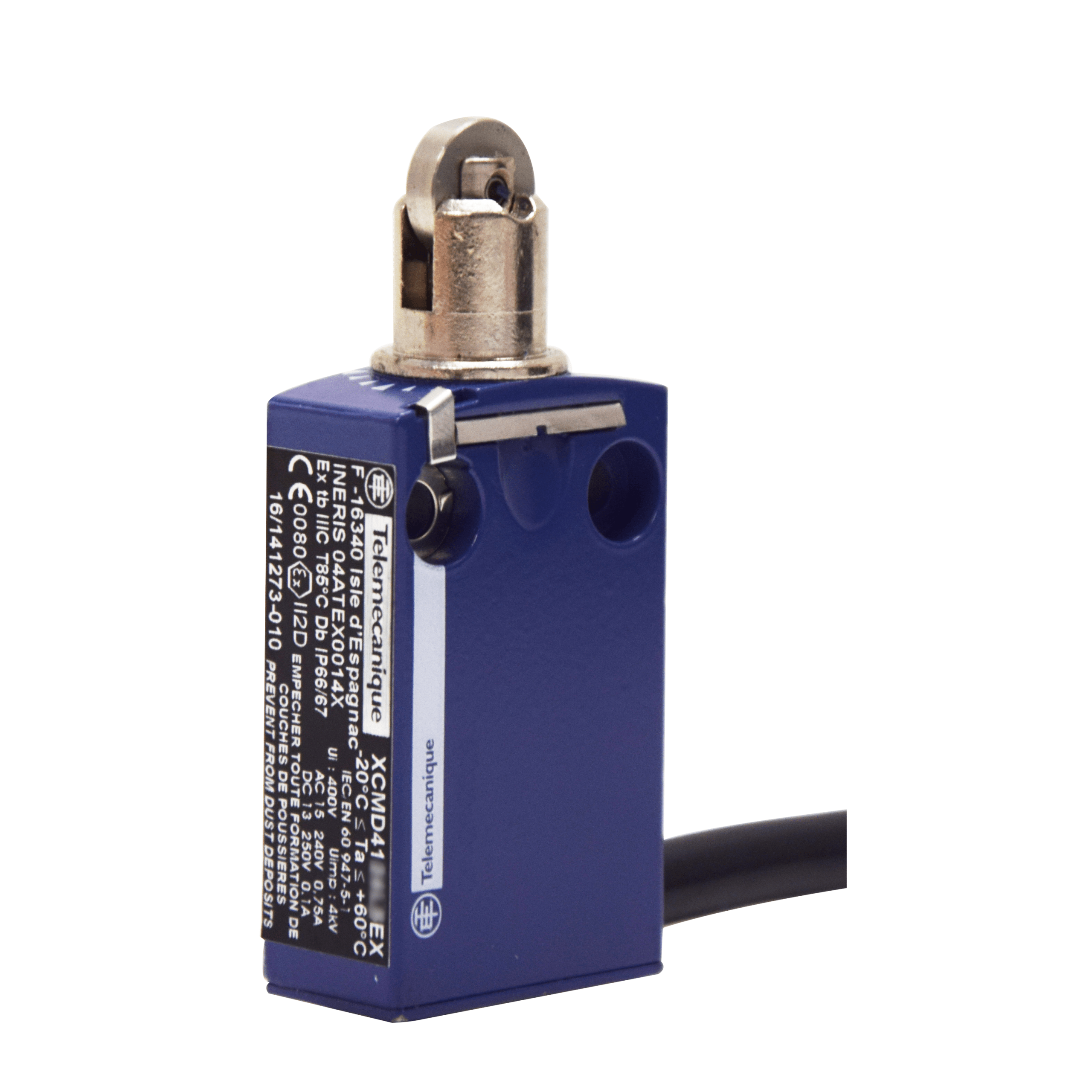 XCMD4102L5EX - Limit switch, Limit switches XC Standard, XCMD, roller plunger, 2NC + 2 NO, ATEX/IECEx Telemecanique Sensors