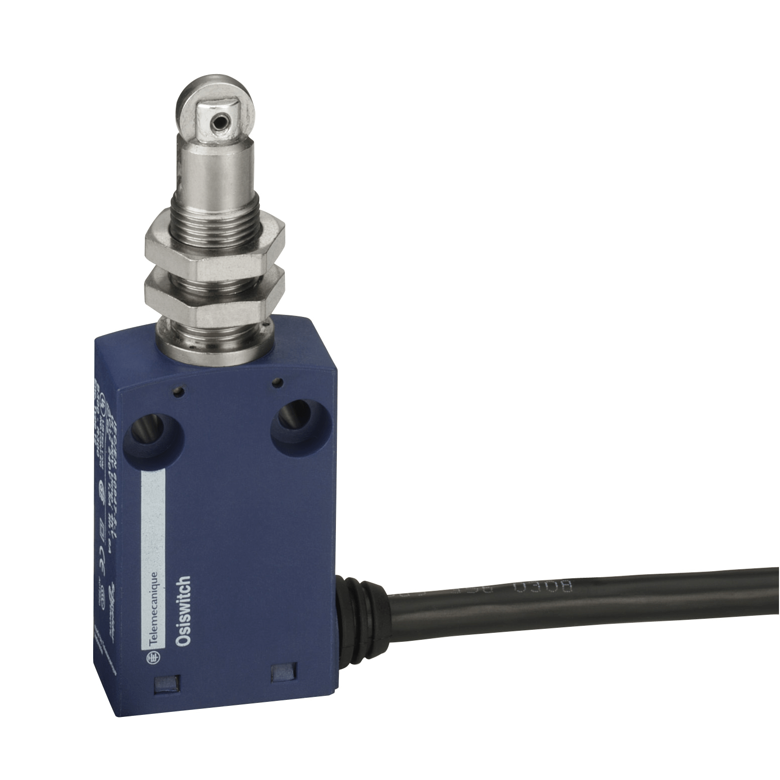 XCMN21F2L1 - Limit switch, Limit switches XC Standard, XCMN, M12 steel roller plunger, 1NC+1 NO, snap, 1 m Telemecanique Sensors