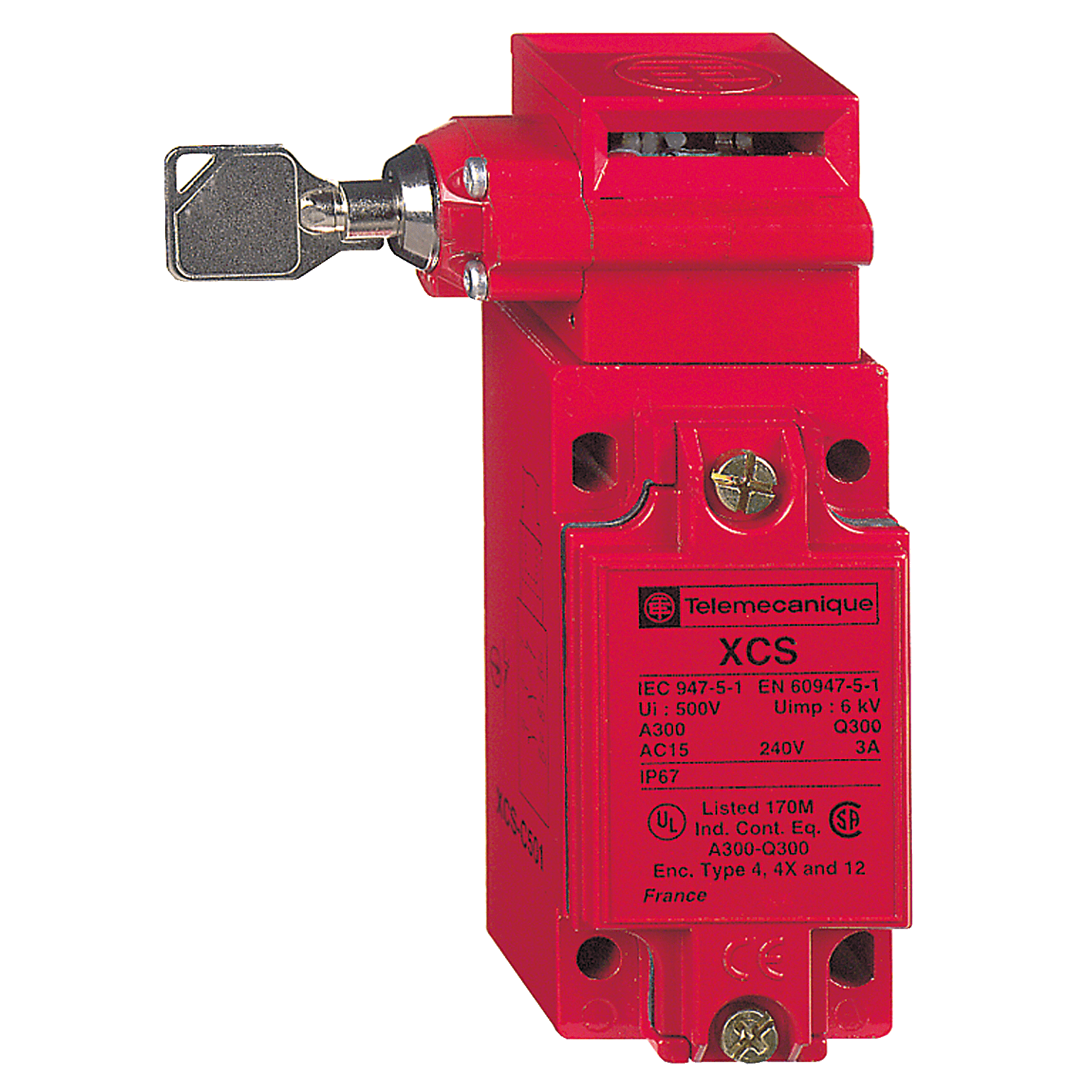 XCSC702 - Safety switch, Telemecanique Safety switches XCS, metal XCSC, 2 NC + 1 NO, slow break, 1 entry tapped M20 Telemecanique Sensors