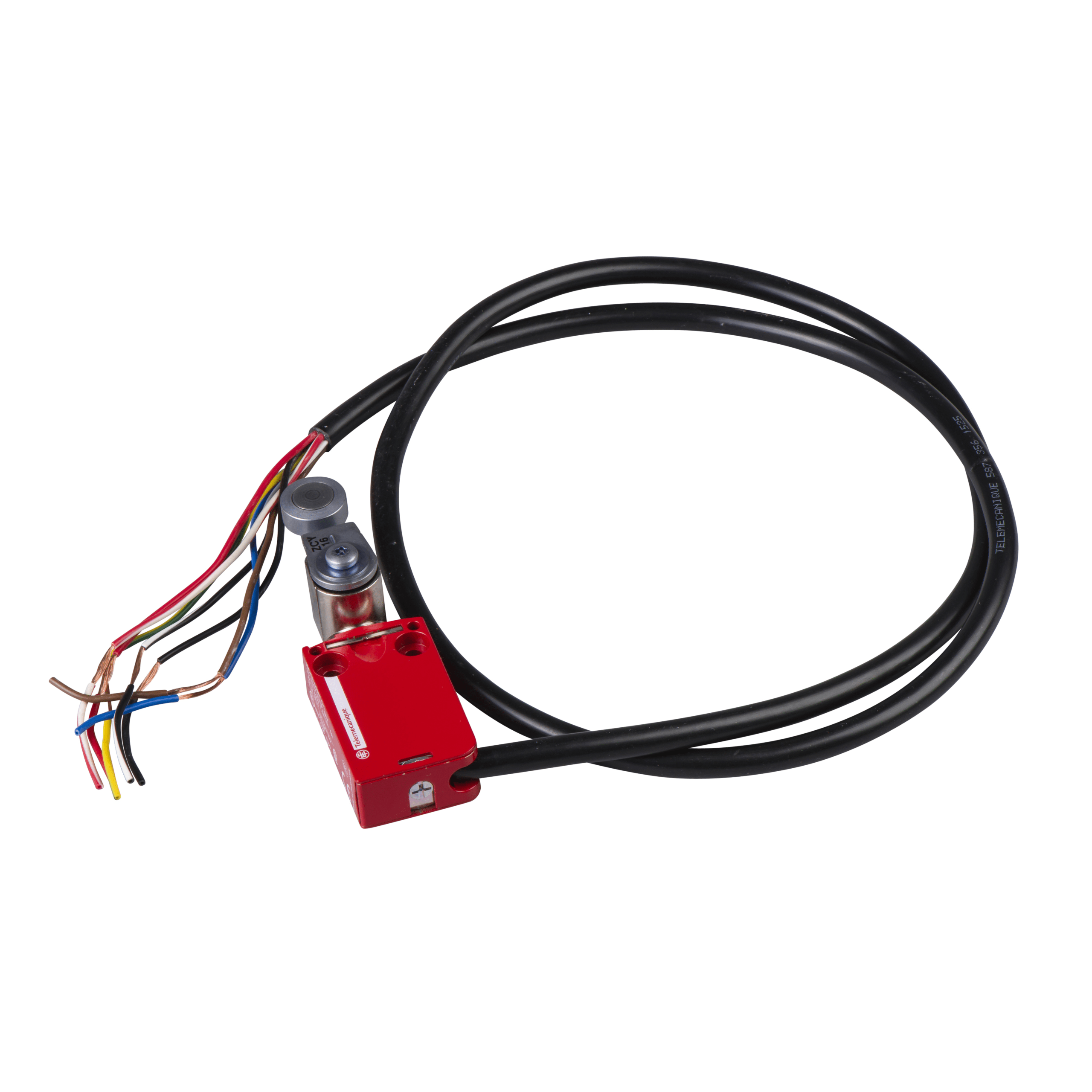 XCSM3716L1 – Safety limit switch, Telemecanique Safety switches XCS, XCSM, metal, rotary lever, 2 NC + 1 NO, cable 1 m | Telemecanique