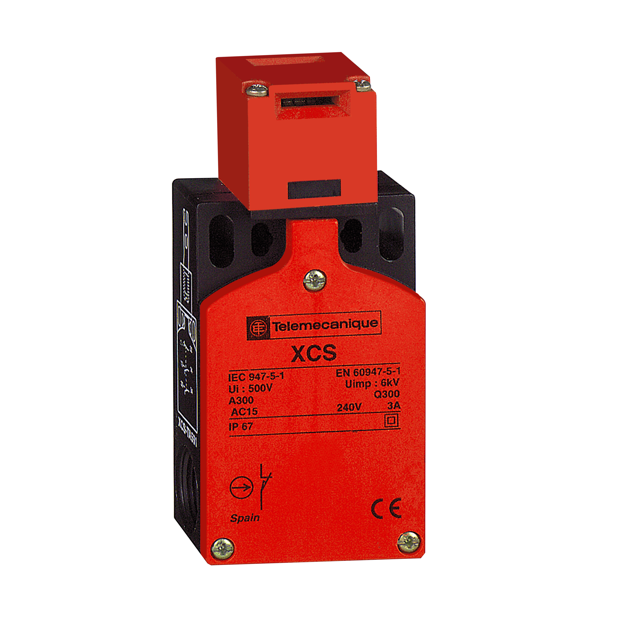XCSTA592 - Safety switch, Telemecanique Safety switches XCS, plastic XCSTA, 1 NC + 2 NO, slow break, 2 entries tapped M16 Telemecanique Sensors