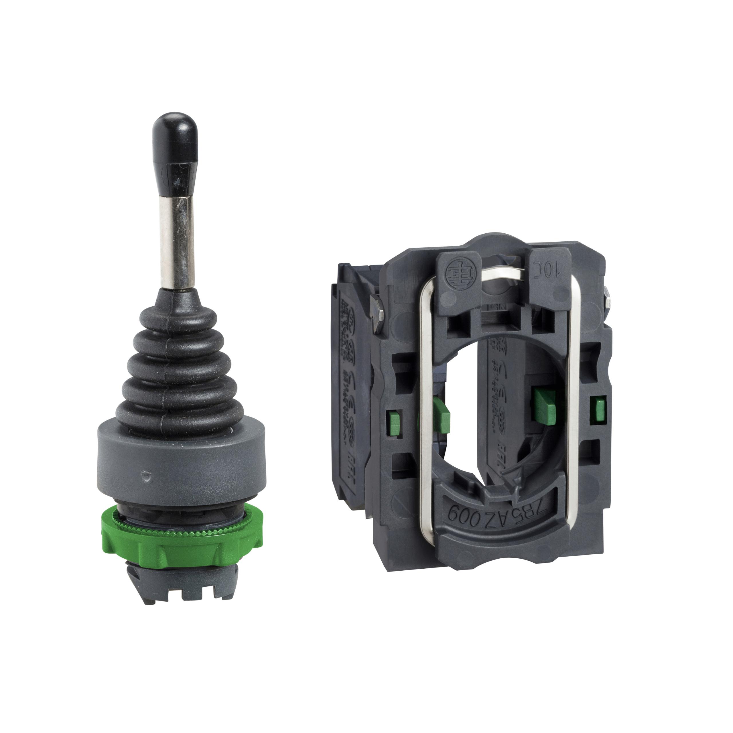 XD5PA12 - Harmony XB5, Joystick controller, Ø22, 2-direction, stay put, 1 NO per direction Schneider Electric