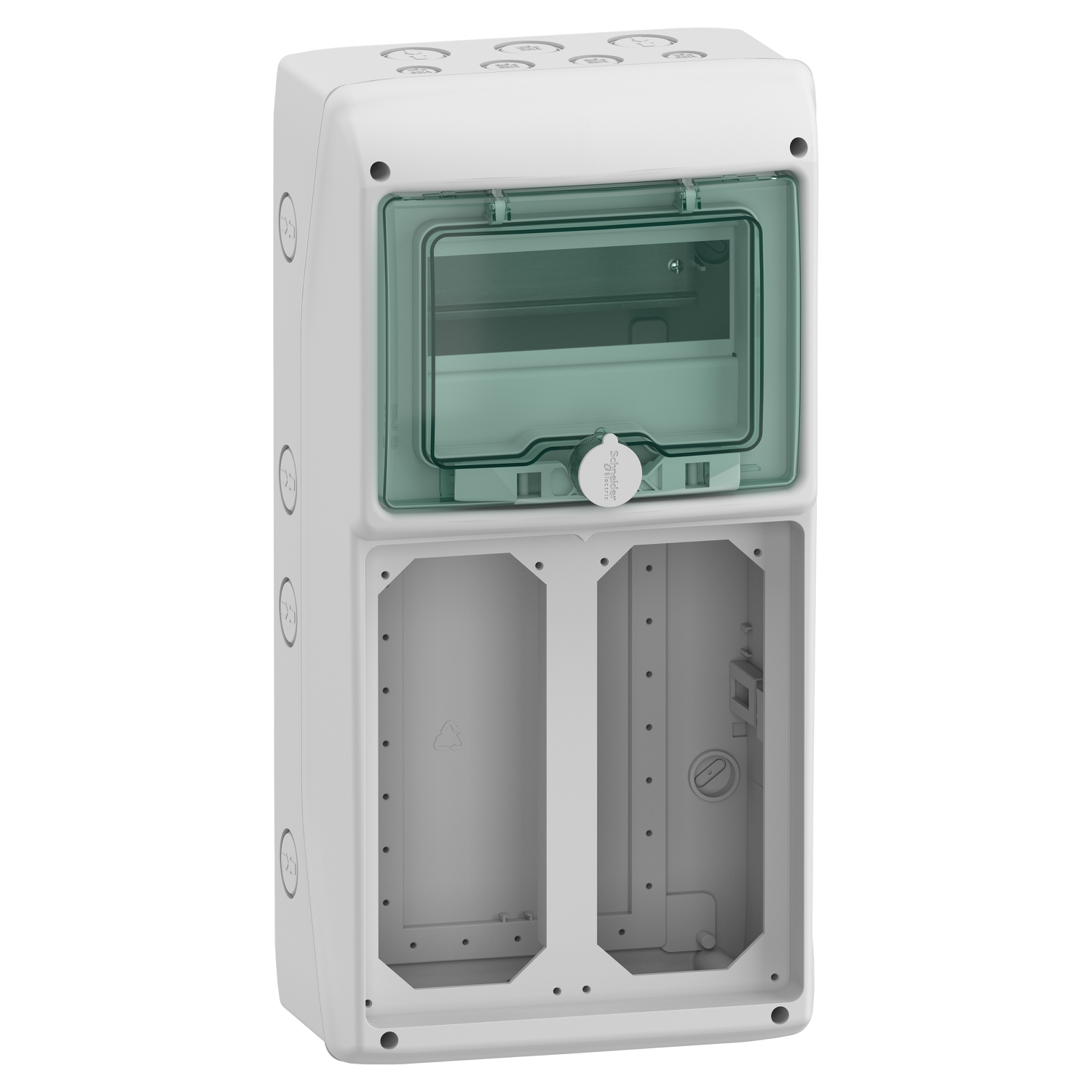 Kaedra - for power outlet - 2 openings - 1 x 8 modules